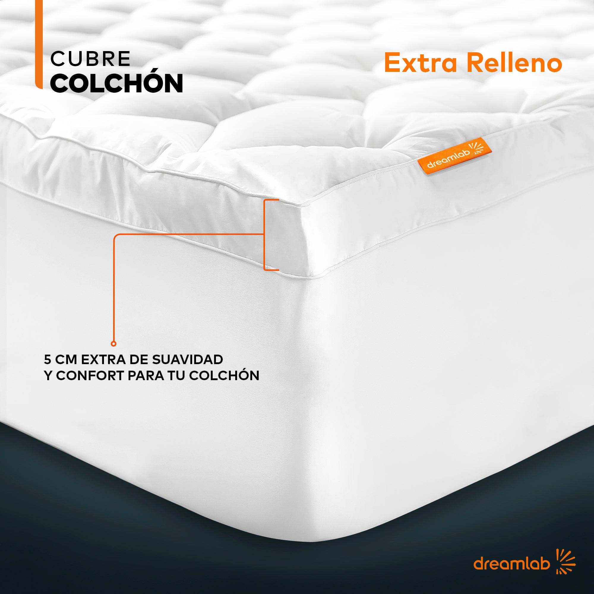 Cubre Colchón Extra Relleno