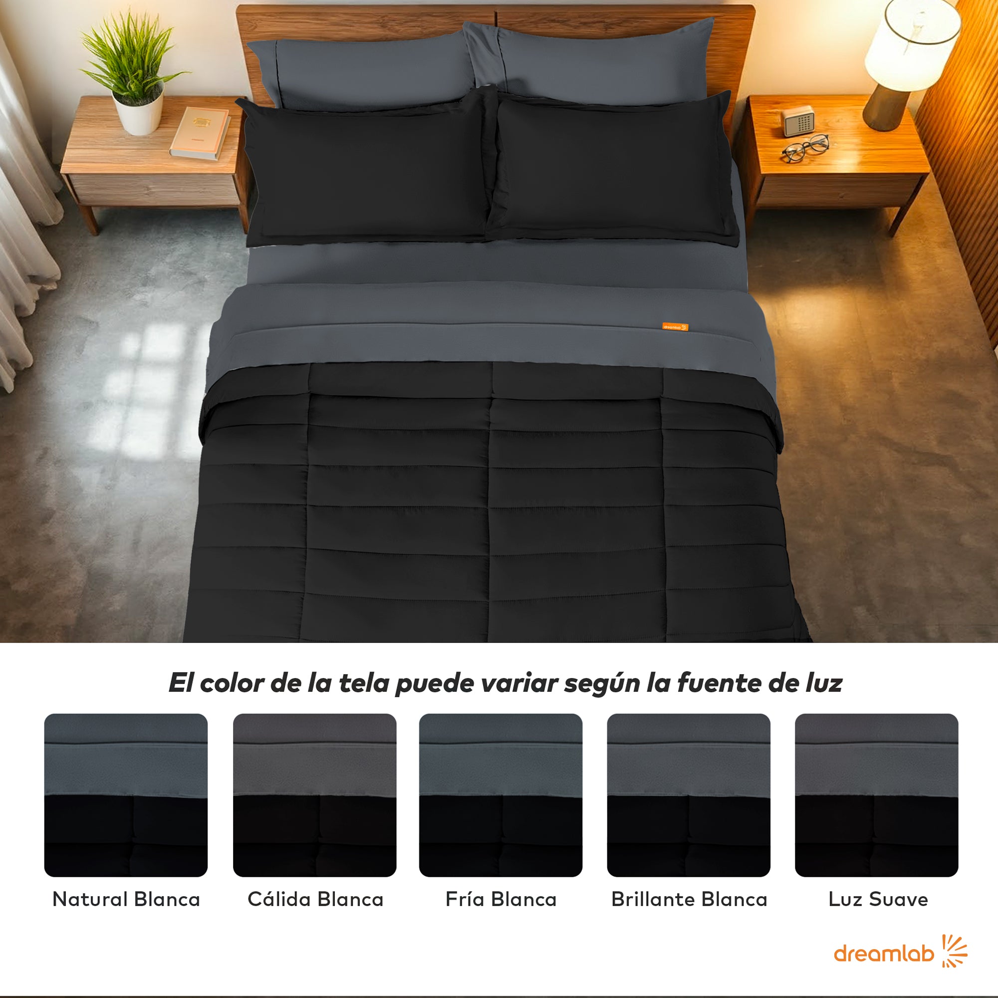 Set Edredón Acolchado y Sábanas