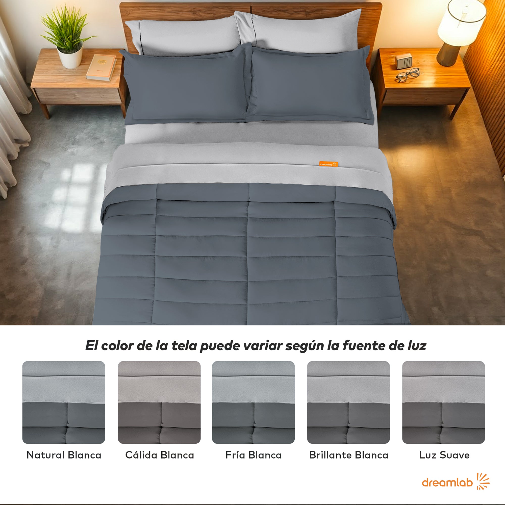 Set Edredón Acolchado y Sábanas