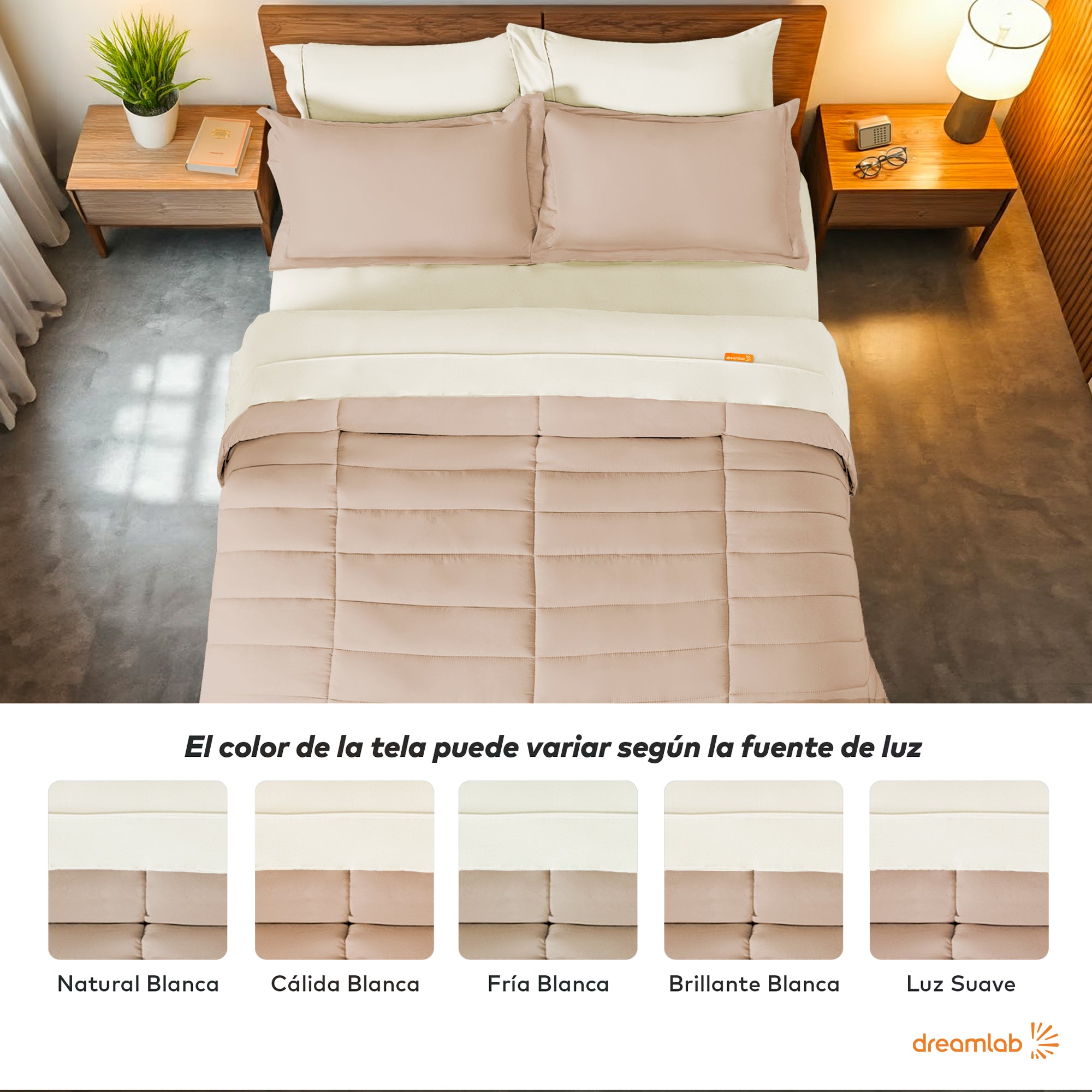 Set Edredón Acolchado y Sábanas