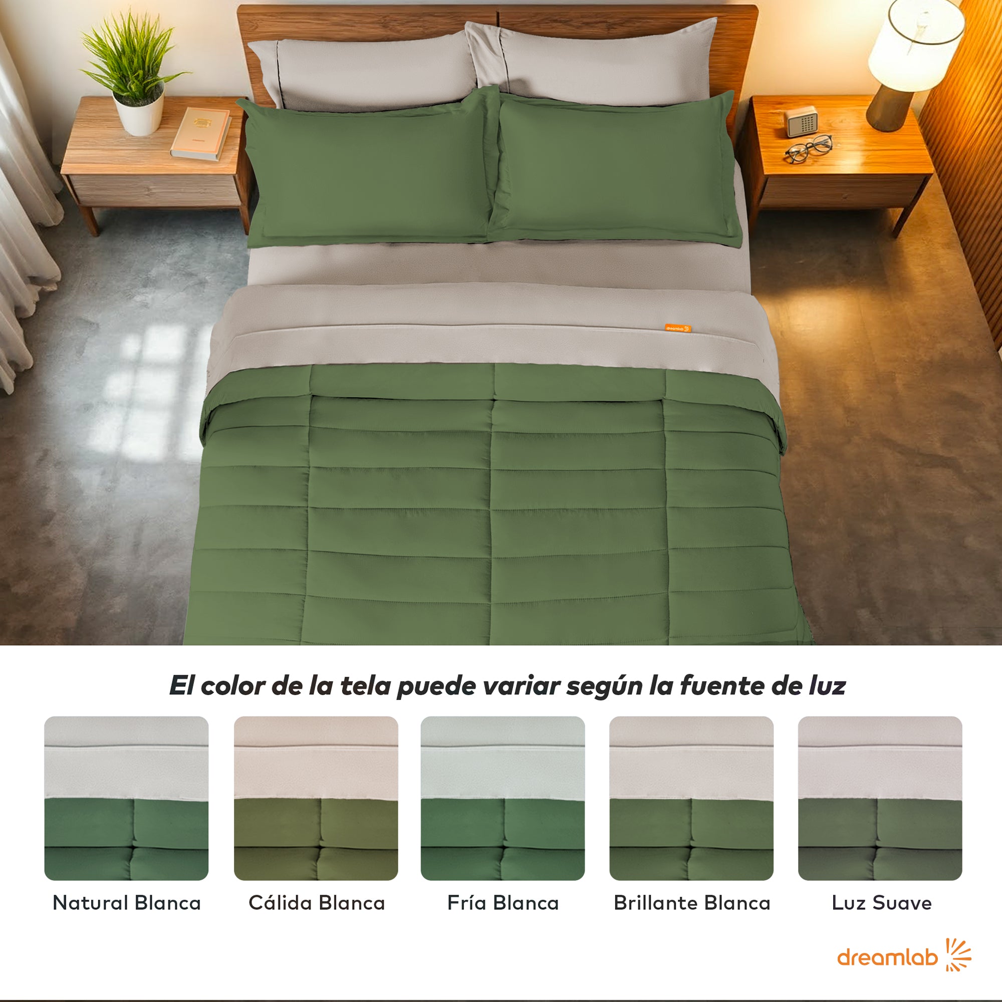 Set Edredón Acolchado y Sábanas