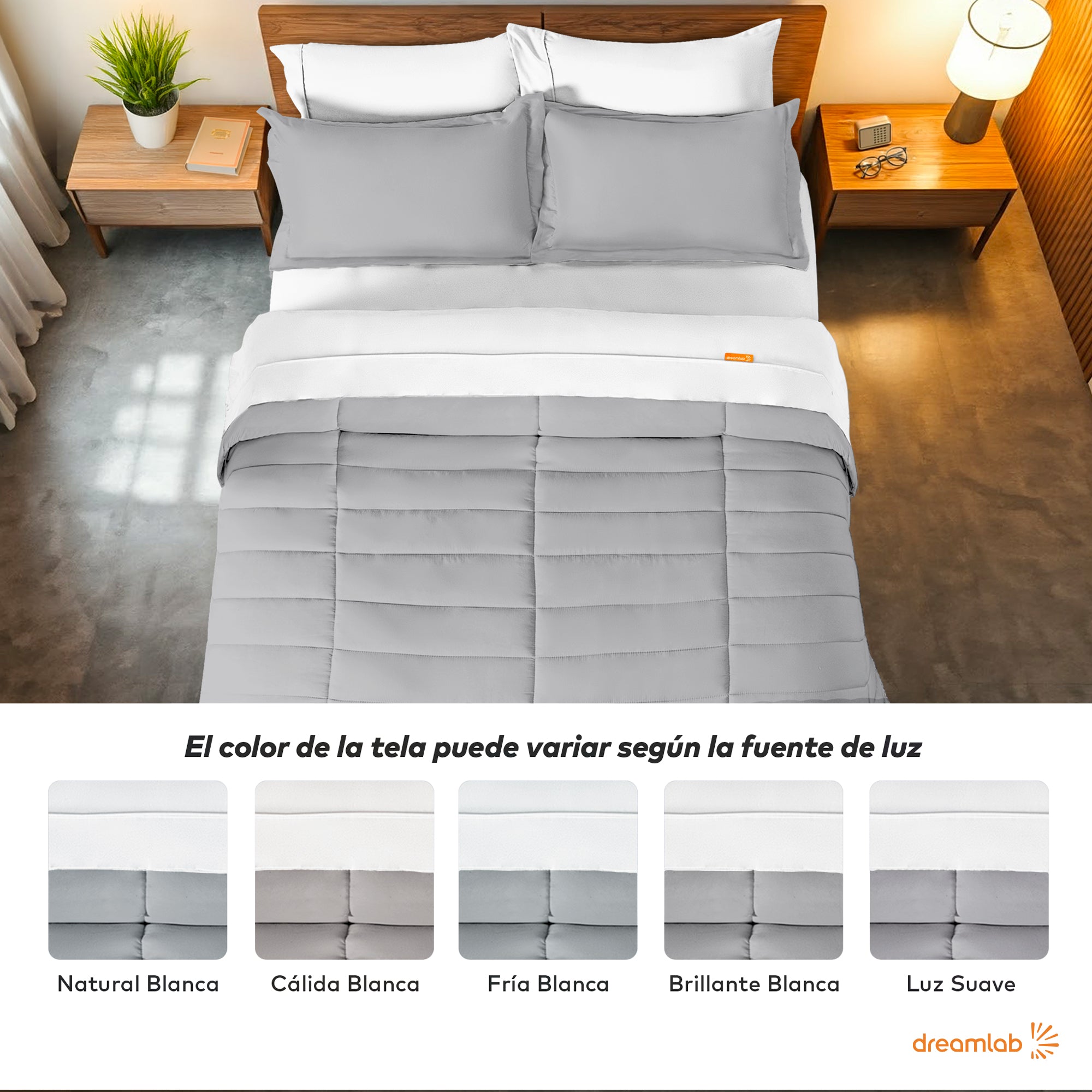 Set Edredón Acolchado y Sábanas