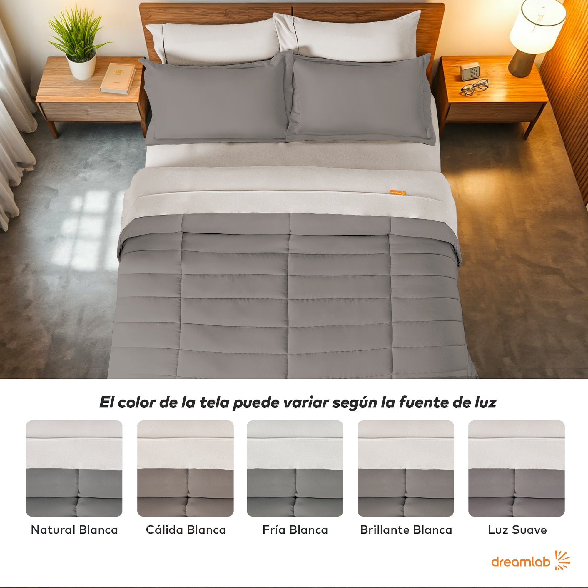 Set Edredón Acolchado y Sábanas