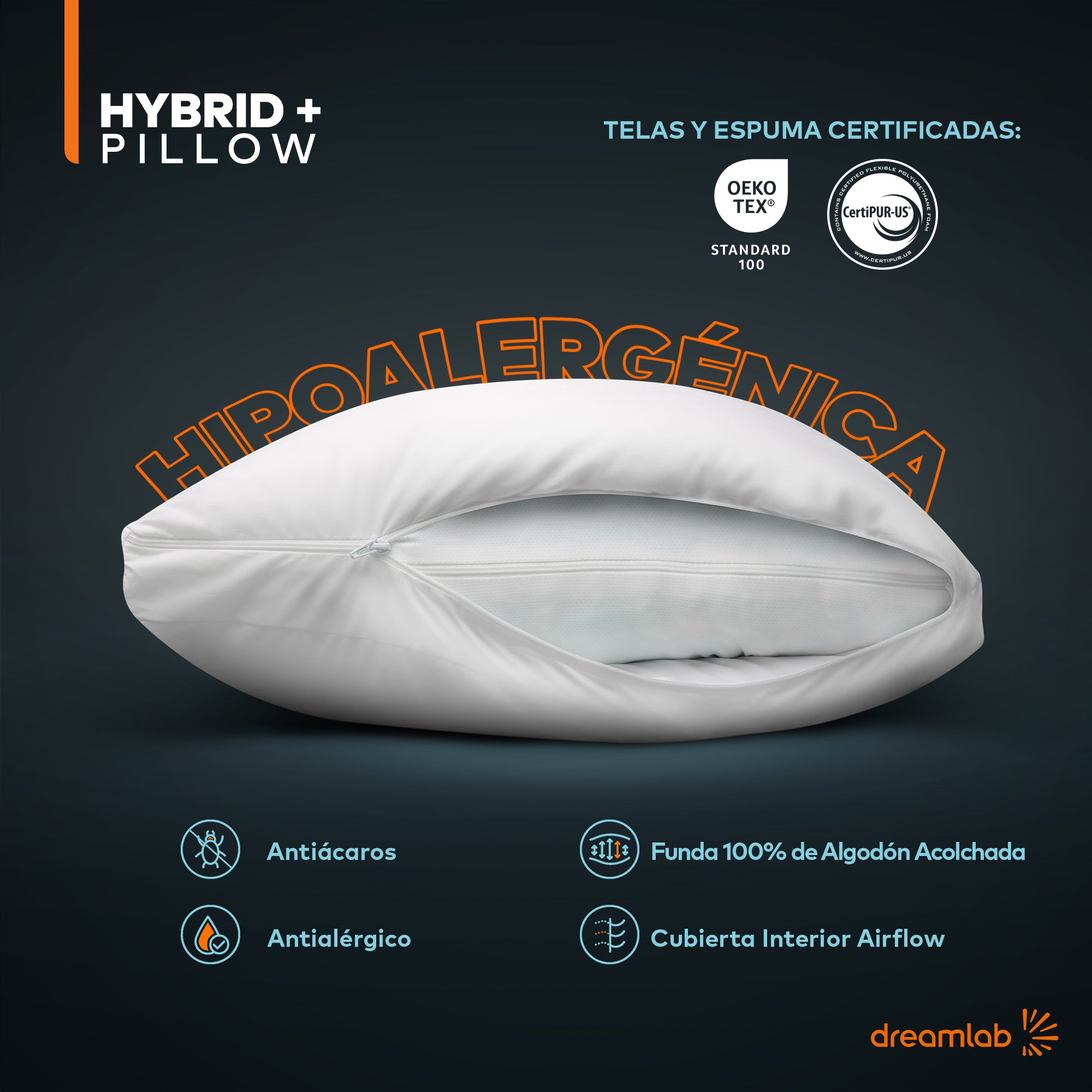 Almohada Hybrid+