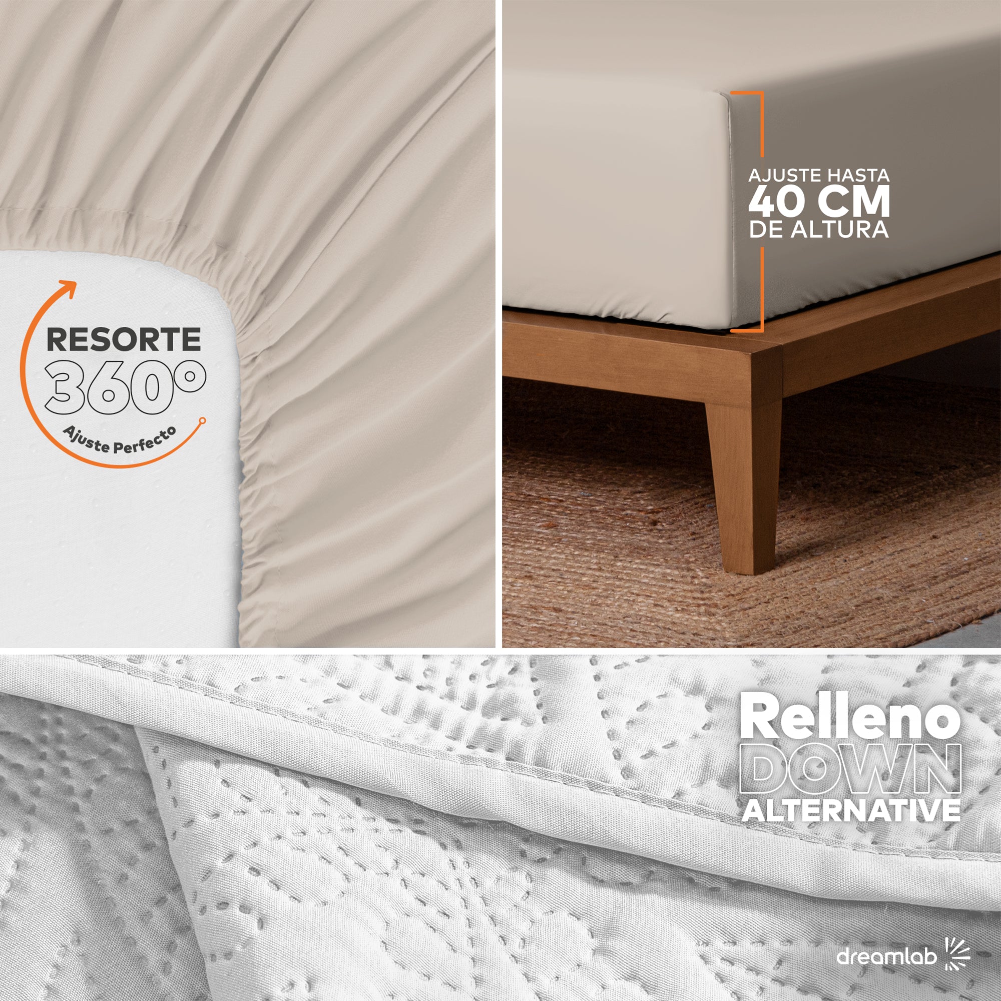 Set de Colcha Ligera y Sábanas
