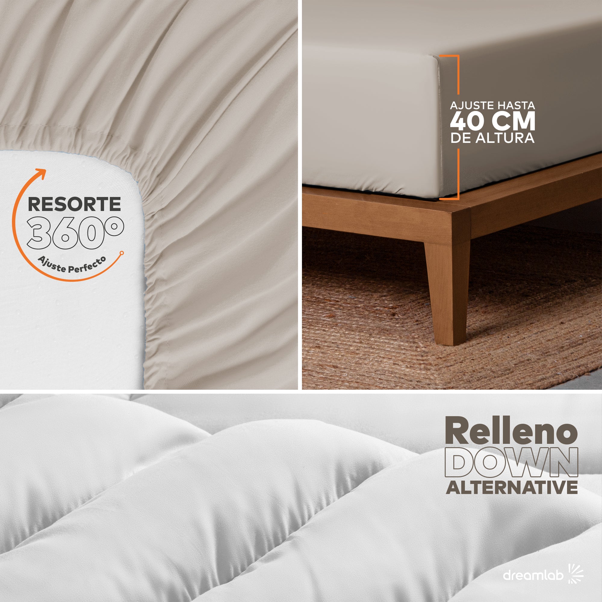 Set Edredón Acolchado y Sábanas