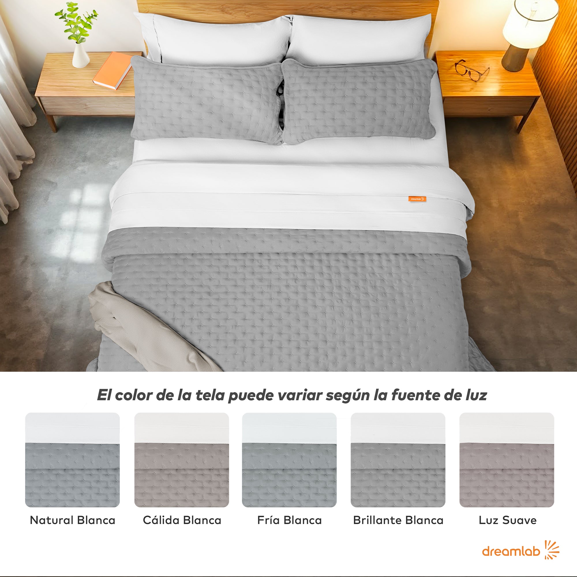 Set de Colcha Ligera y Sábanas