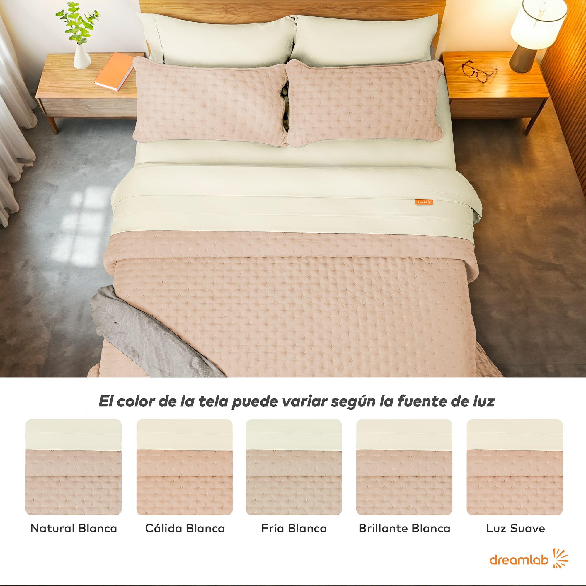 Set de Colcha Ligera y Sábanas
