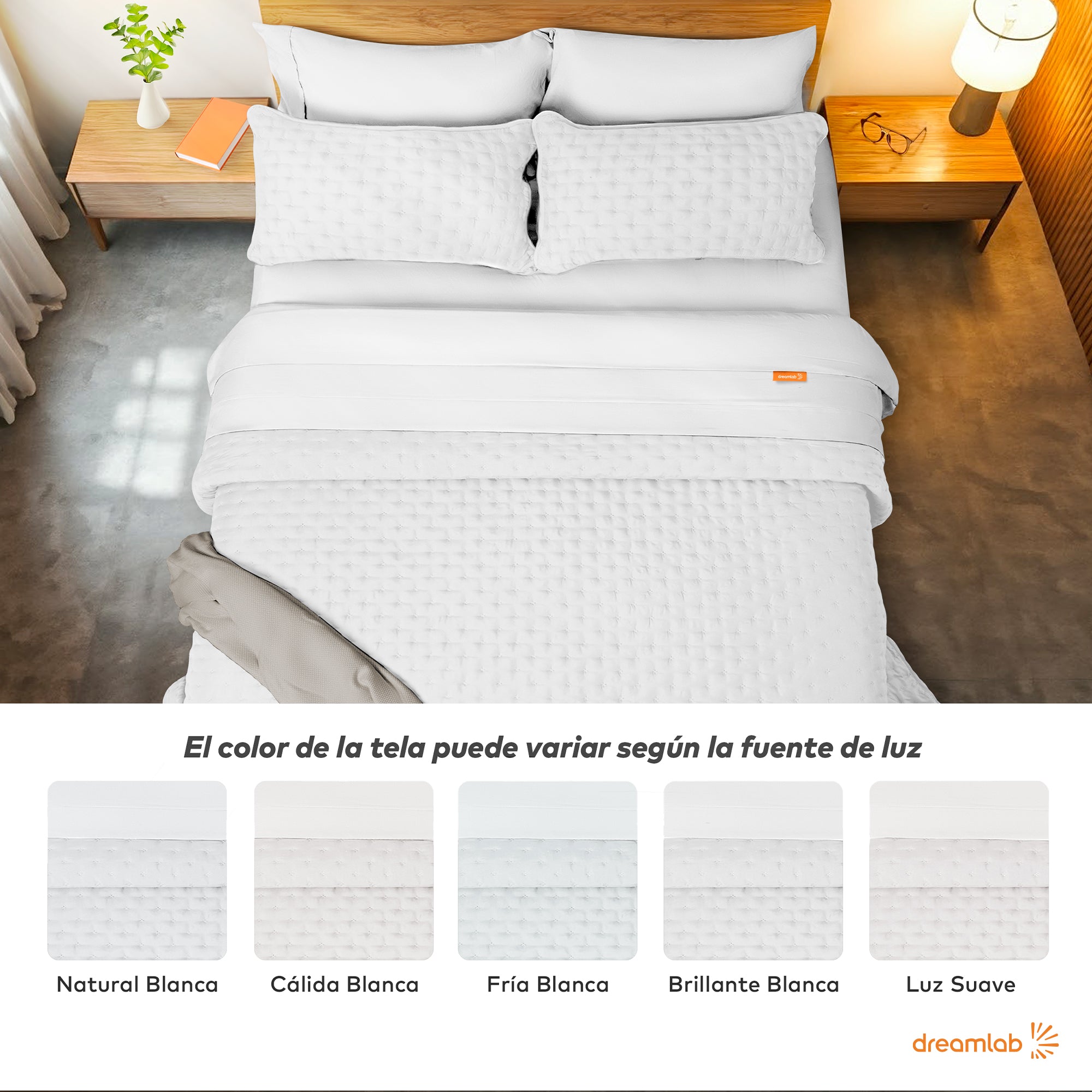 Set de Colcha Ligera y Sábanas