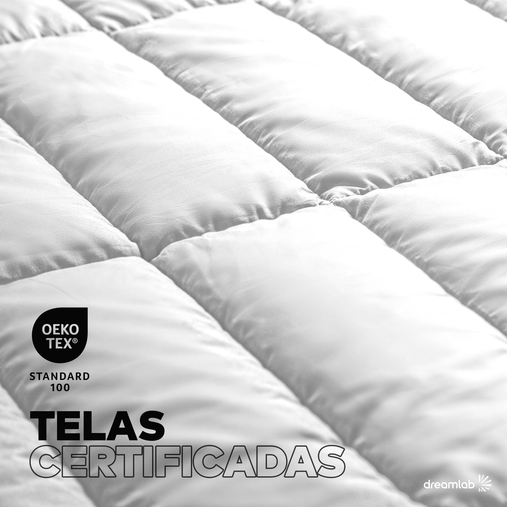 Edredón Dreamlab blanco matrimonial, con alta calidad en sus materiales, diseño refinado y gran durabilidad.