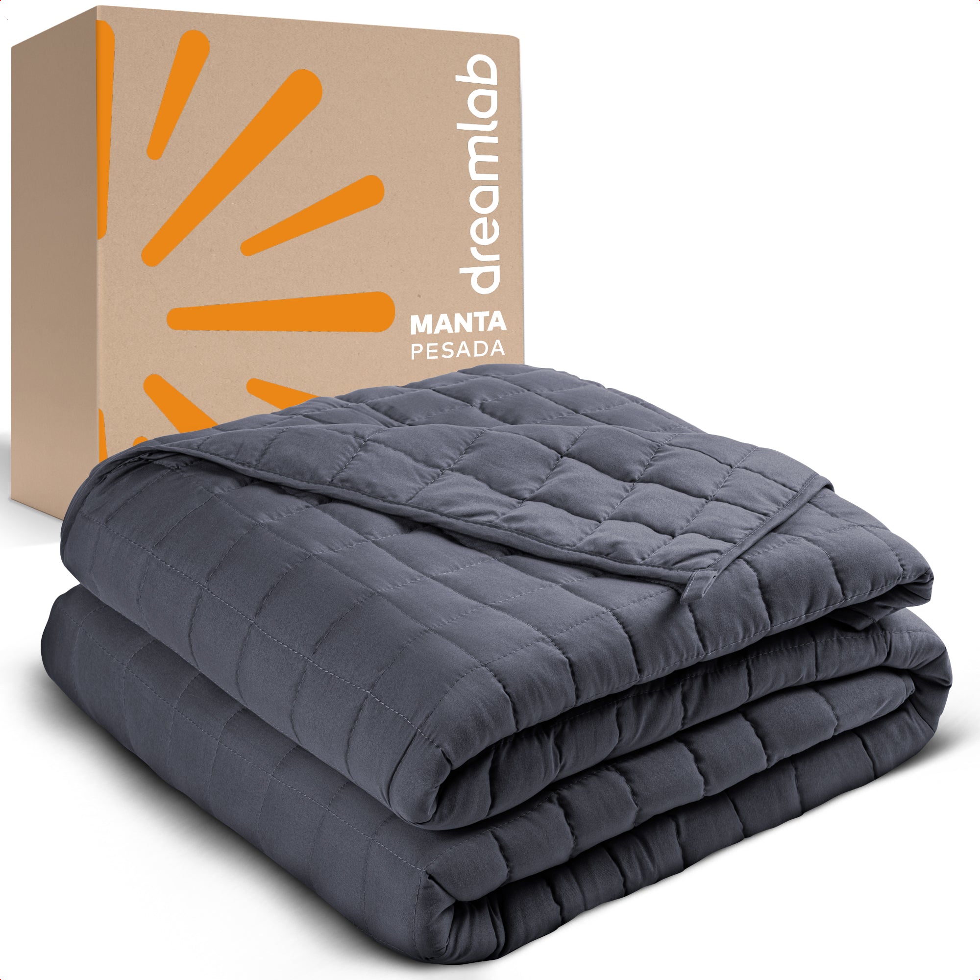 Manta pesada Dreamlab de 6 kg y 9 kg, terapia de peso que mejora el sueño y proporciona una sensación reconfortante como un abrazo.