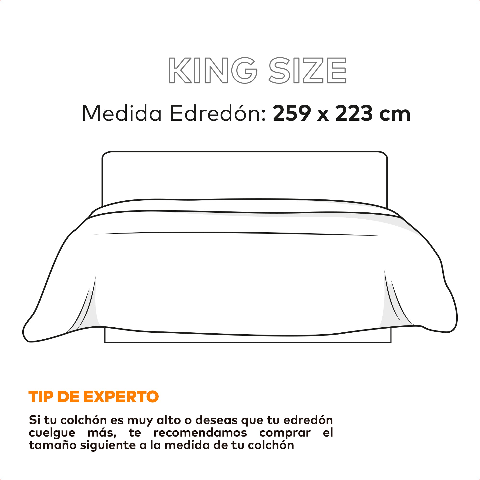 medidas king edredon dreamlab