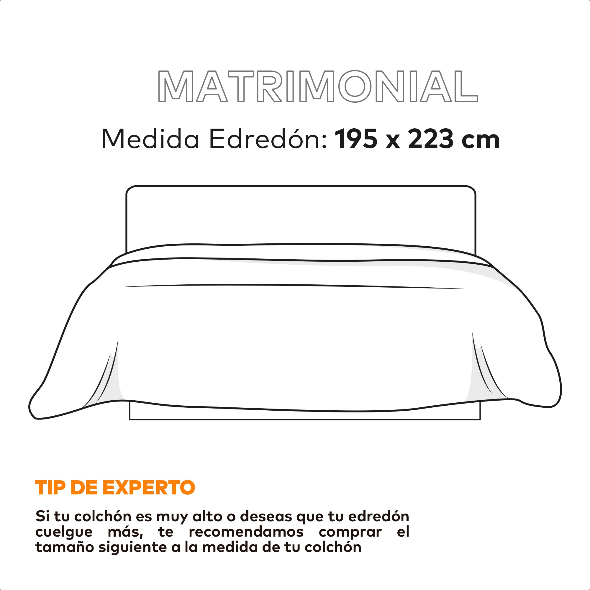 medidas matrimonial edredon dreamlab