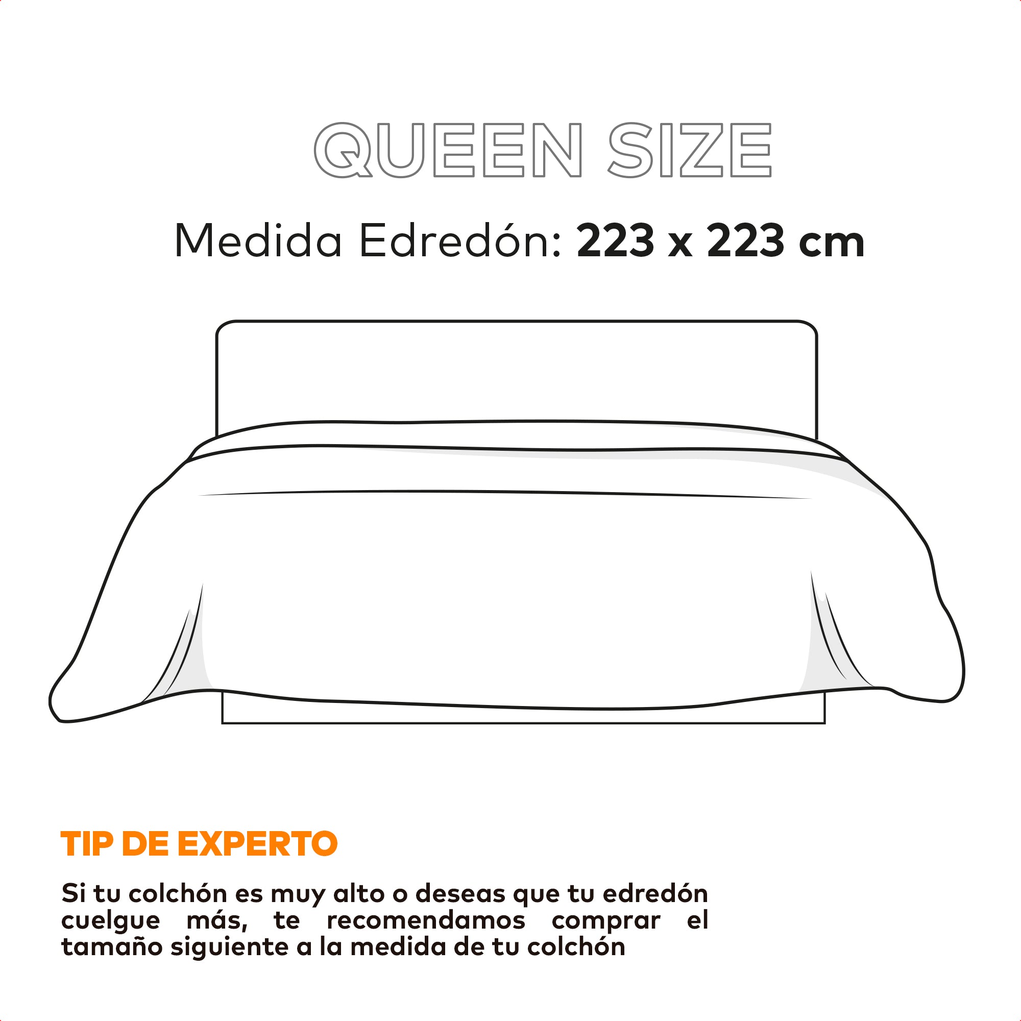 medidas queen edredon queen dreamlab