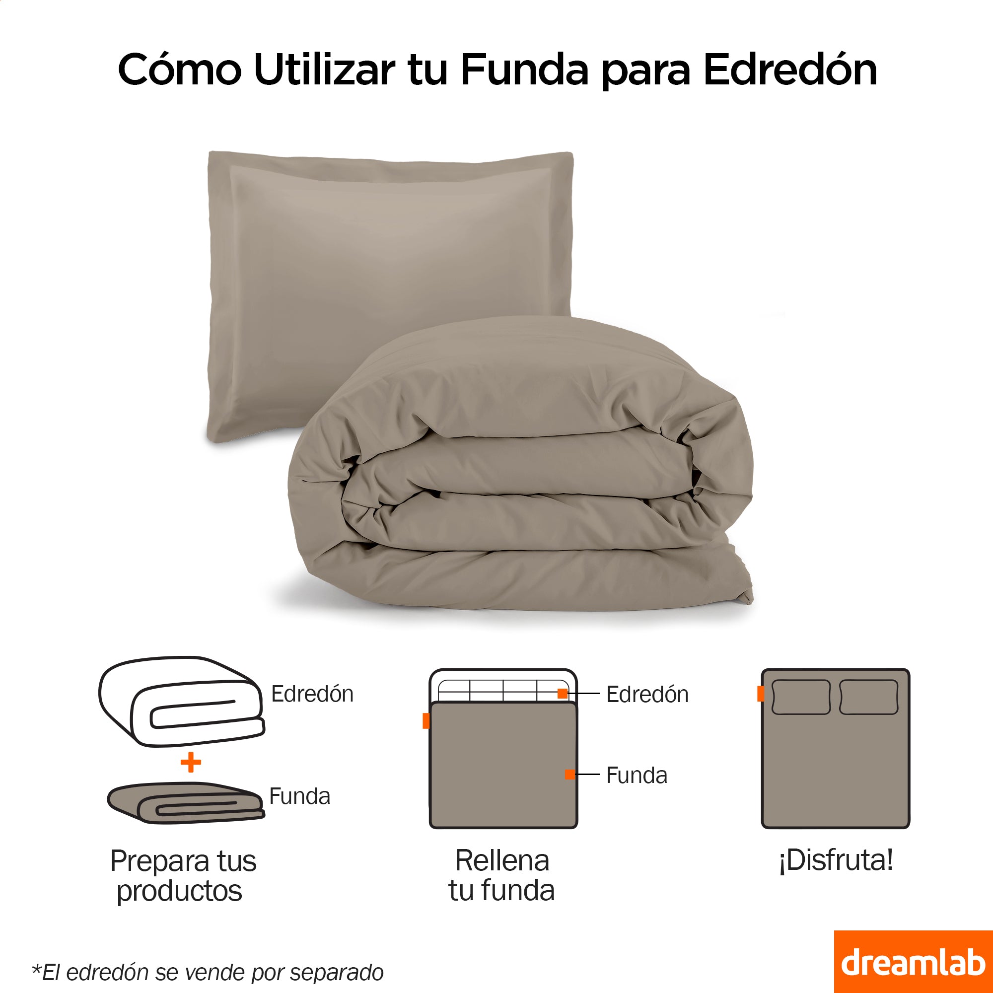 Juego de Funda para Edredón