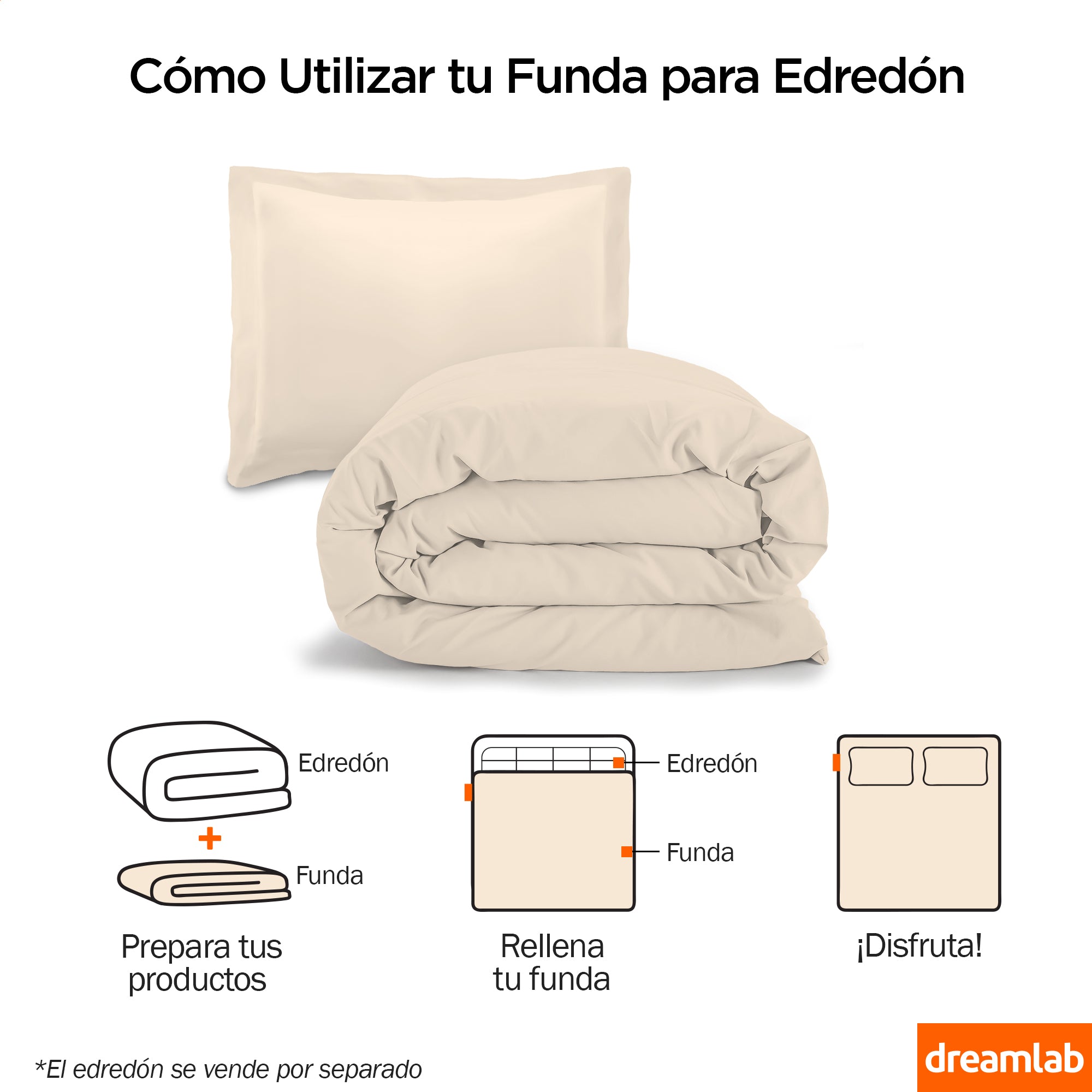 Juego de Funda para Edredón