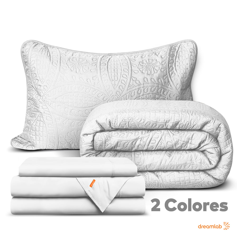 Set de Colcha Ligera y Sábanas