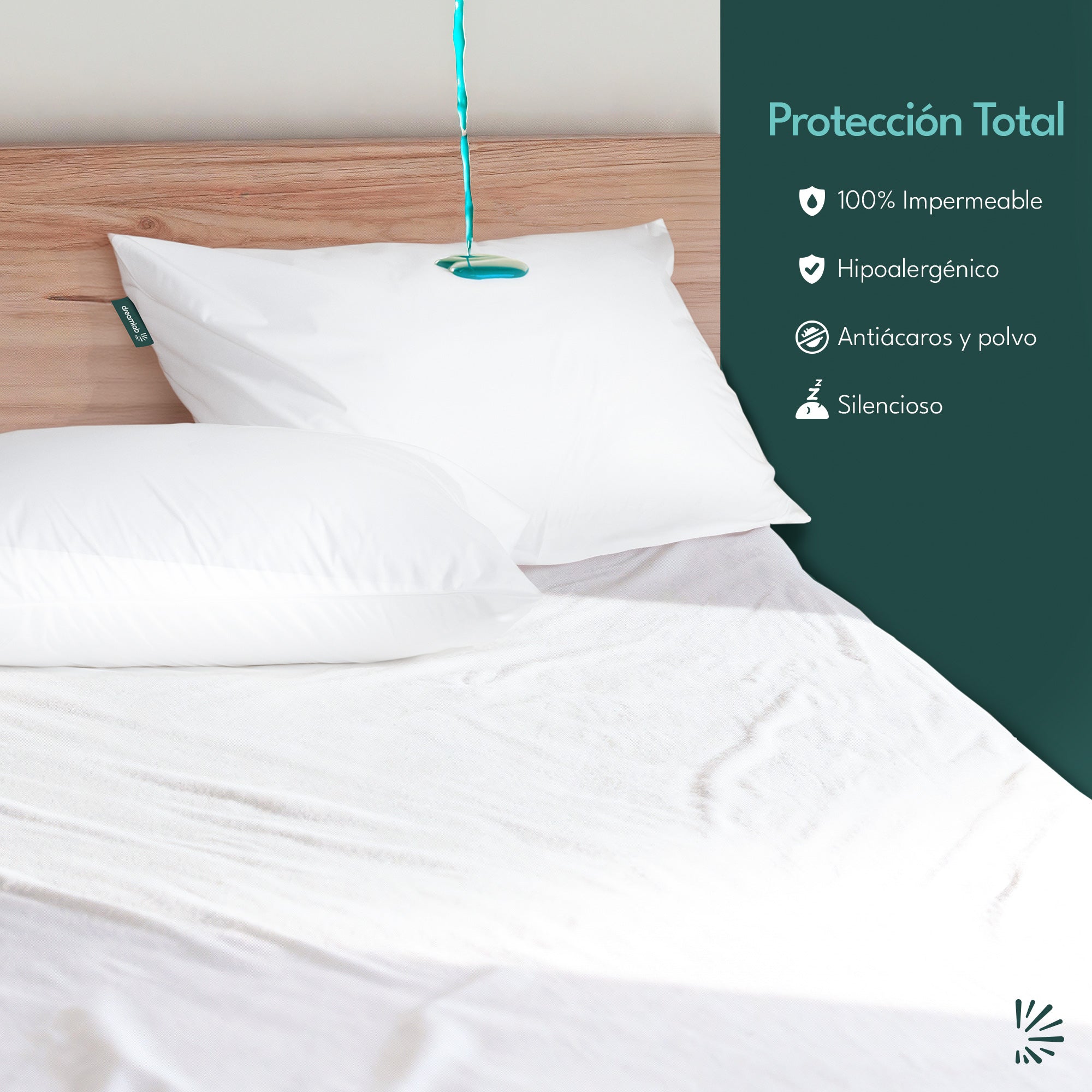 Set Protector de Colchón y Almohadas Impermeable