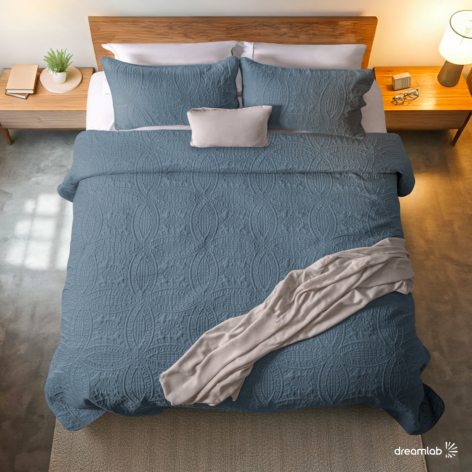 Colcha Ligera Estilo Moneda