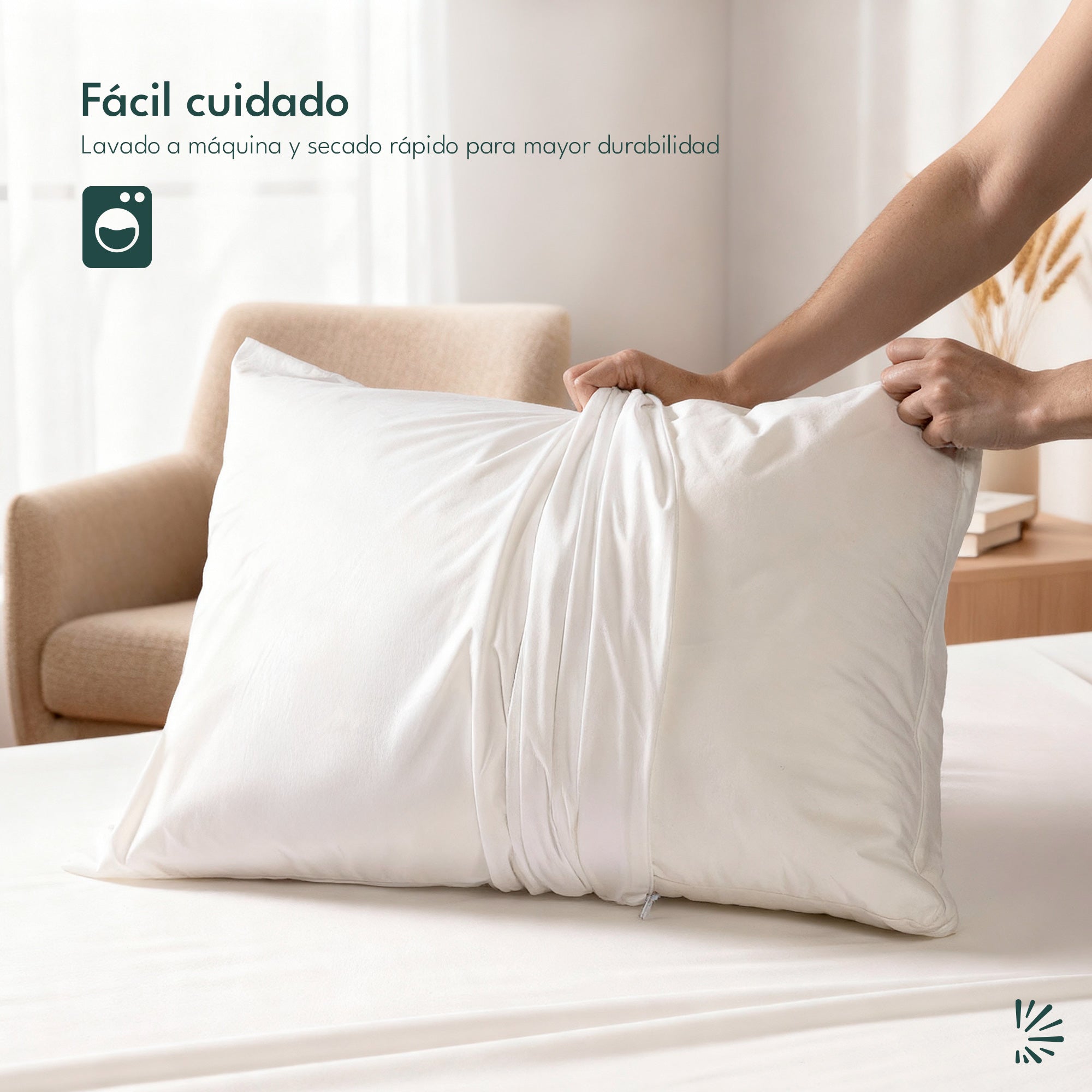 Set Protector de Colchón y Almohadas Impermeable
