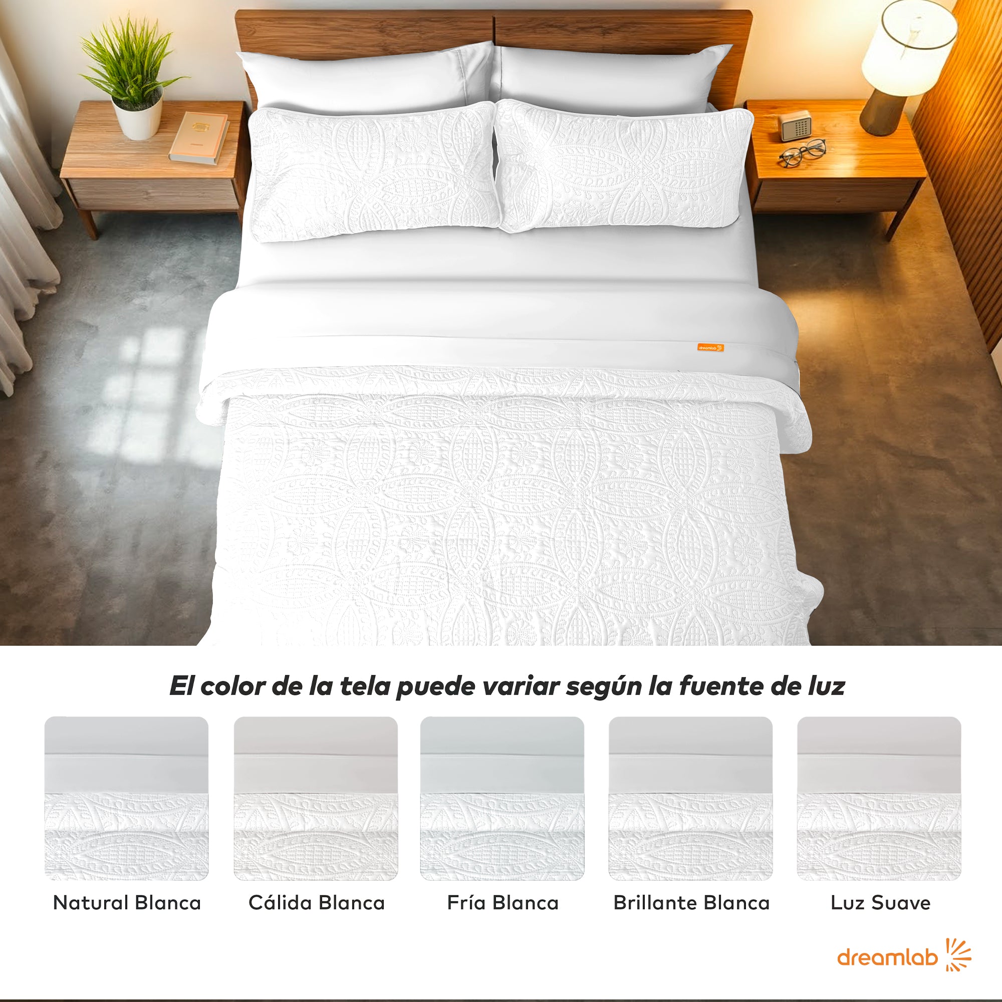 Set de Colcha Ligera y Sábanas