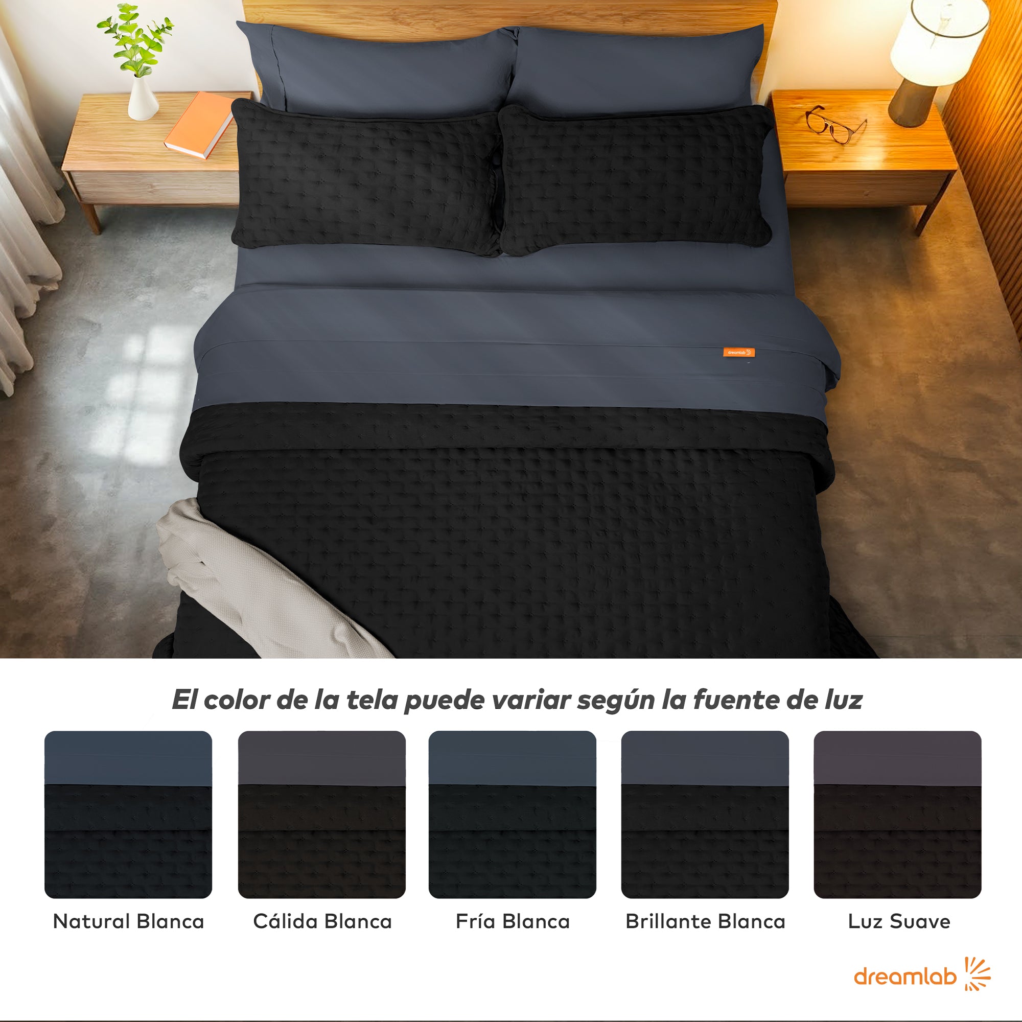 Set de Colcha Ligera y Sábanas