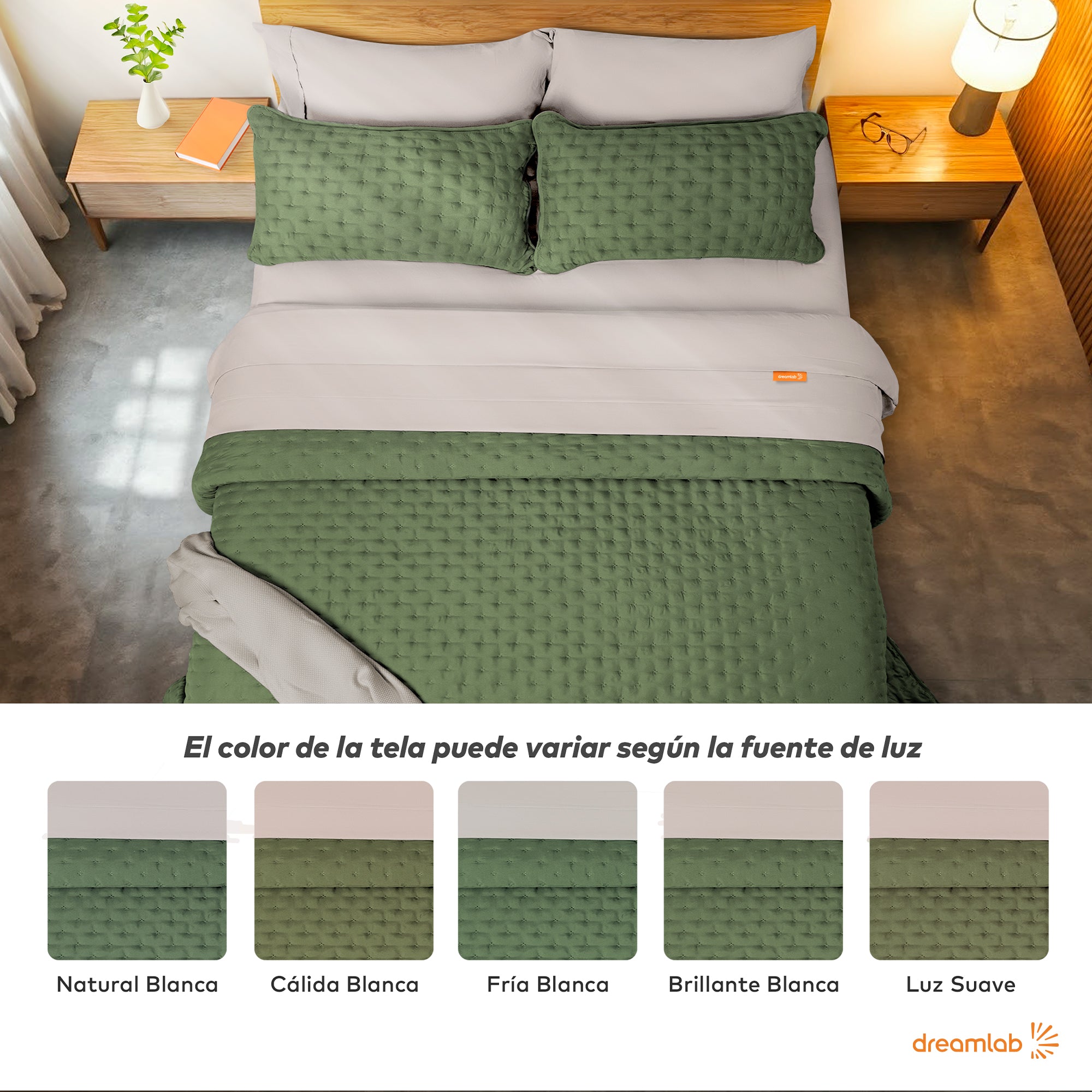 Set de Colcha Ligera y Sábanas