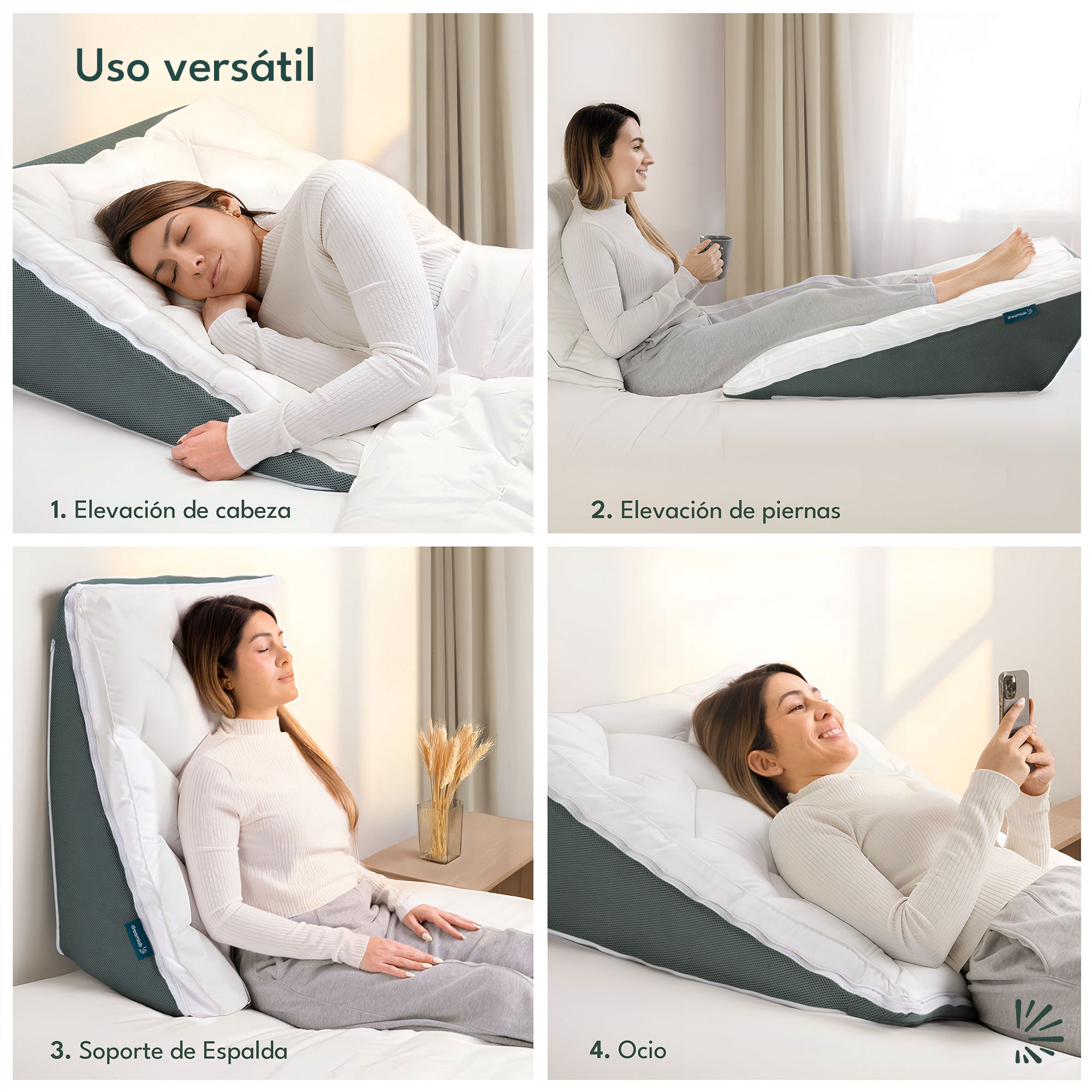 Almohada de Cuña Antireflujo Antironquidos
