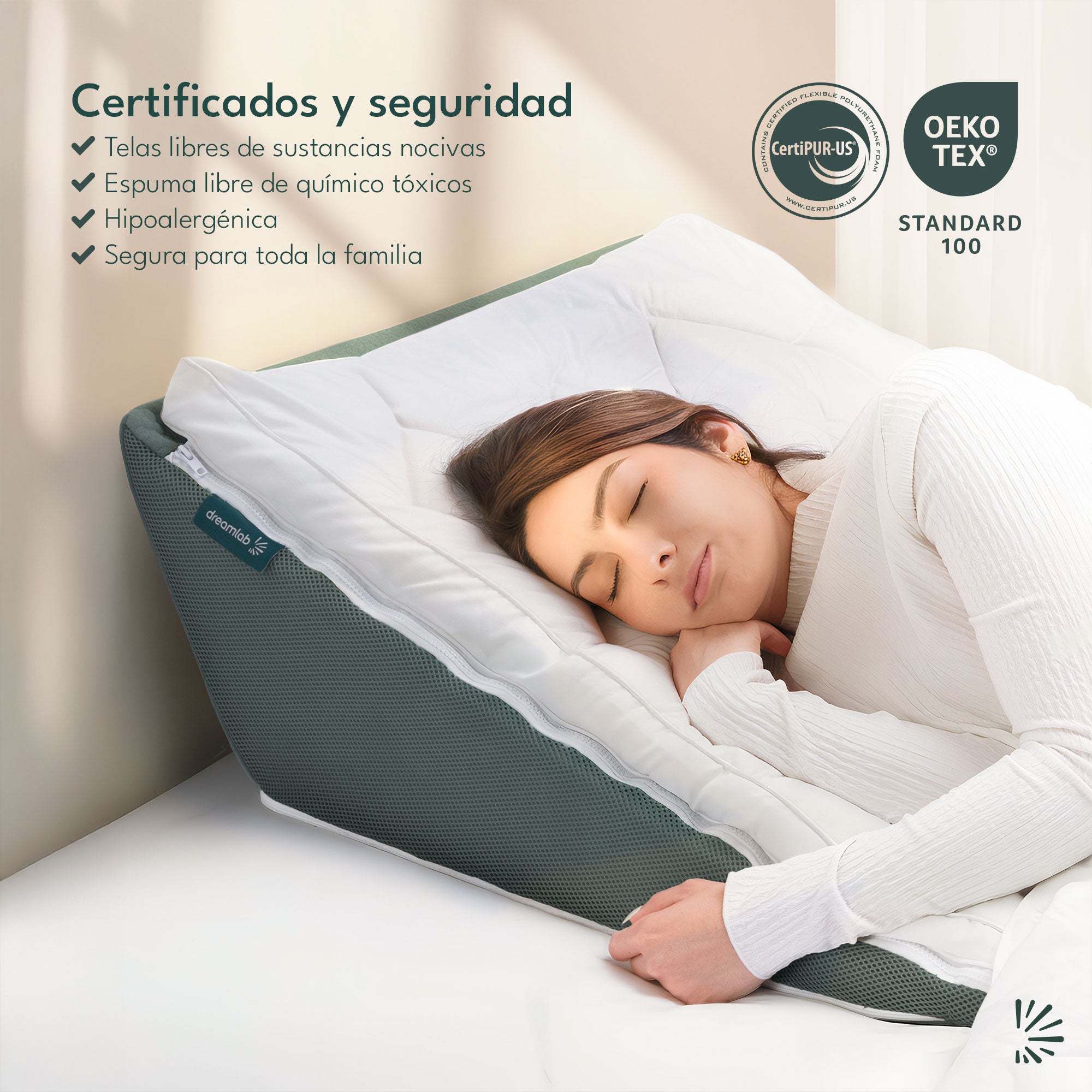 Almohada de Cuña Antireflujo Antironquidos