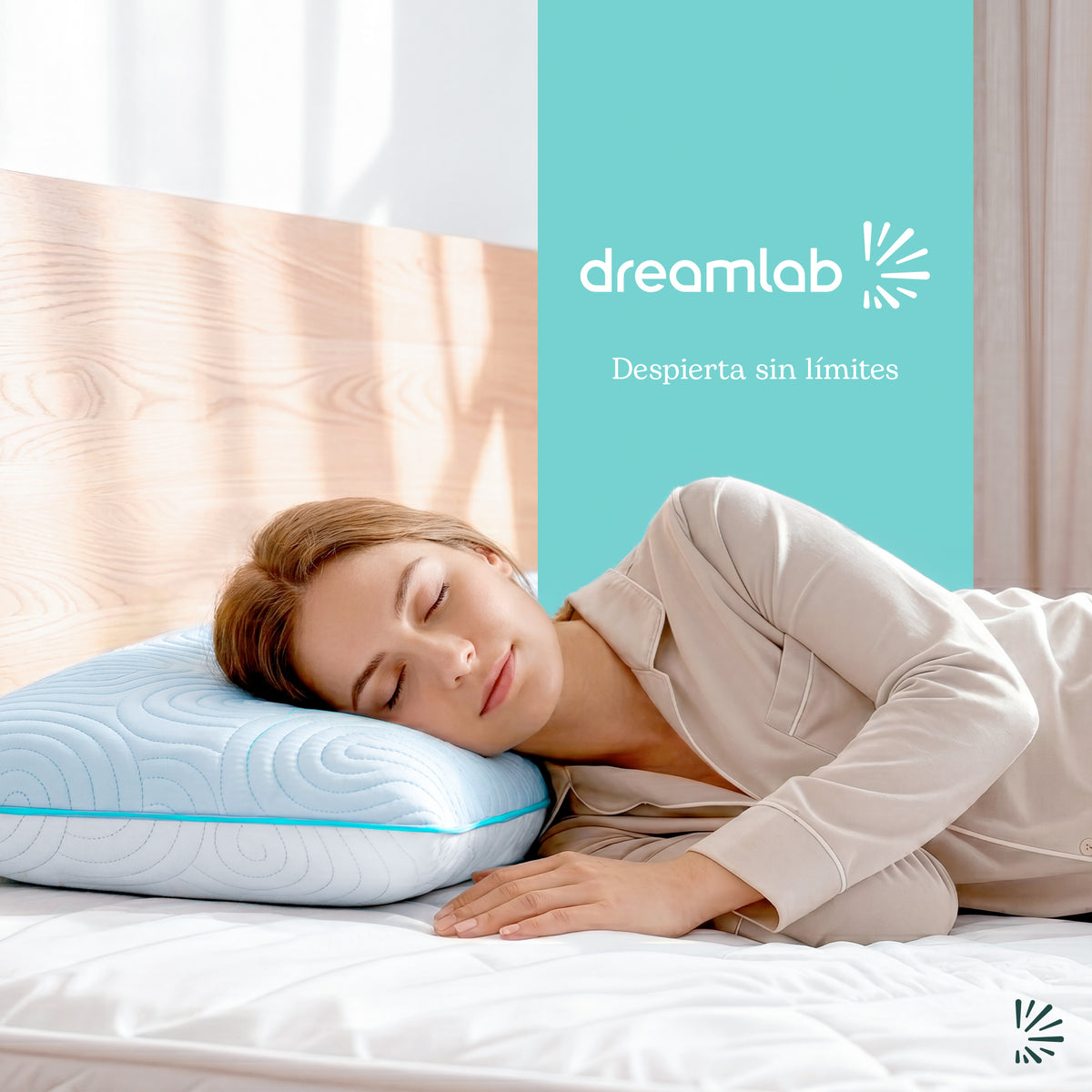 Almohada de Memory Foam Snow Blue Gel