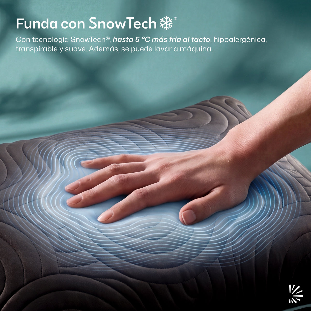 Almohada de Memory Foam Snow Grafito