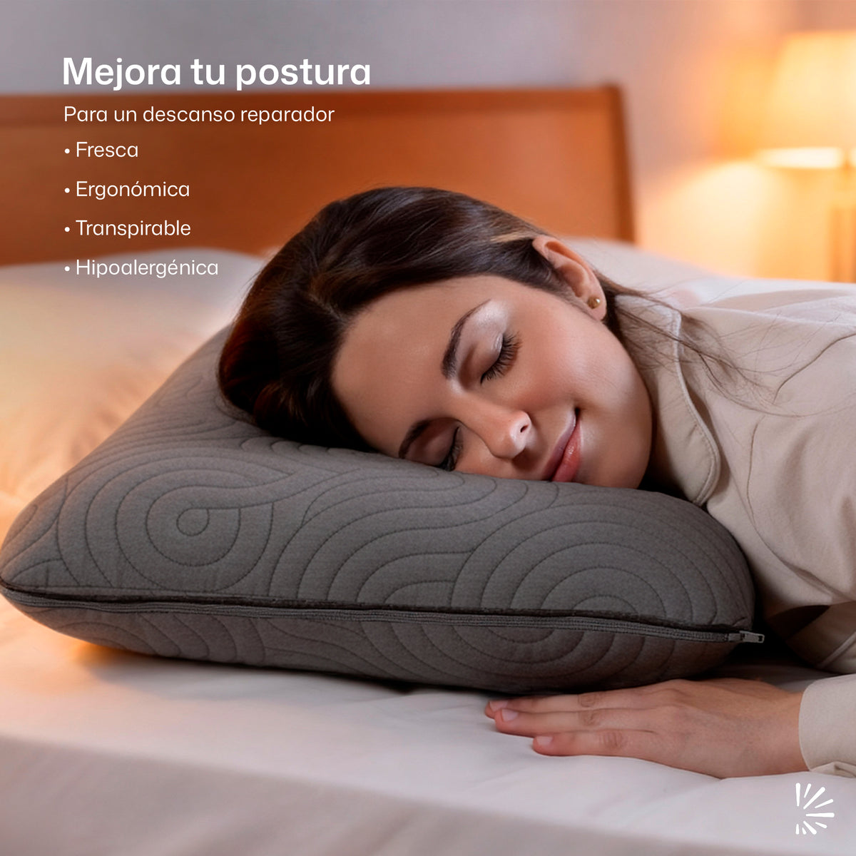 Almohada de Memory Foam Grafito