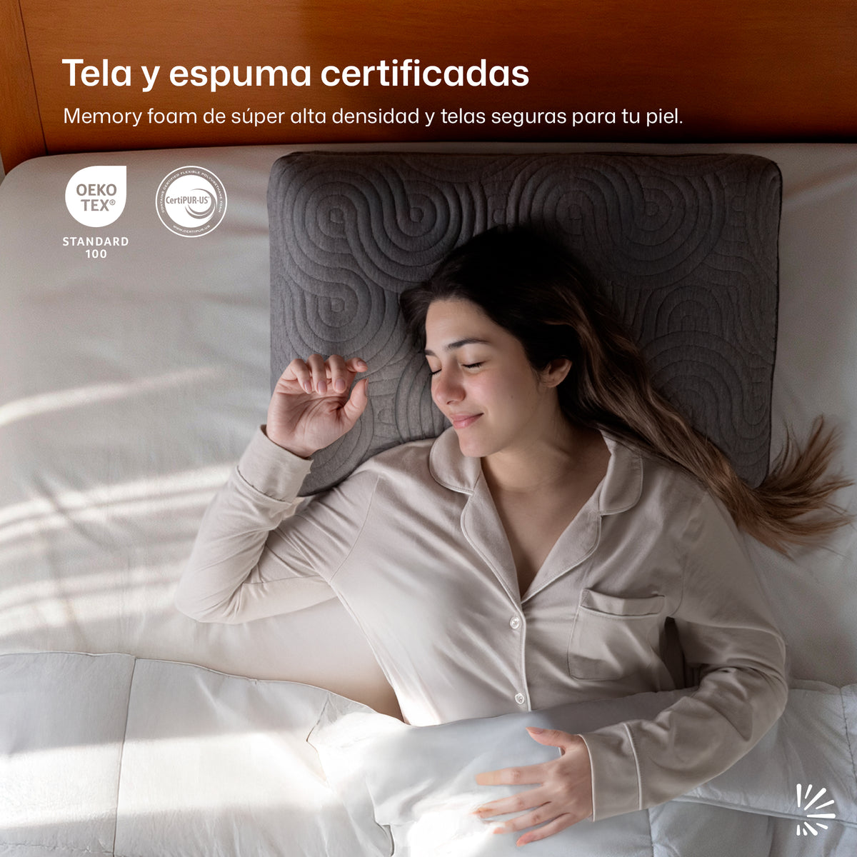 Almohada de Memory Foam Grafito