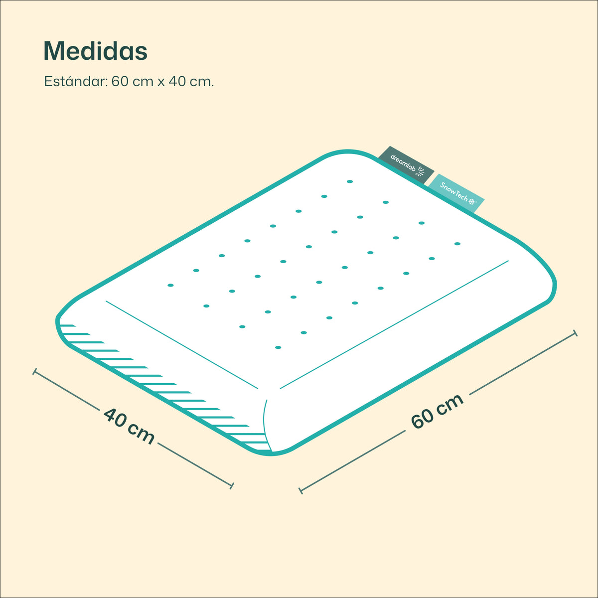 Almohada de Memory Foam Snow Grafito