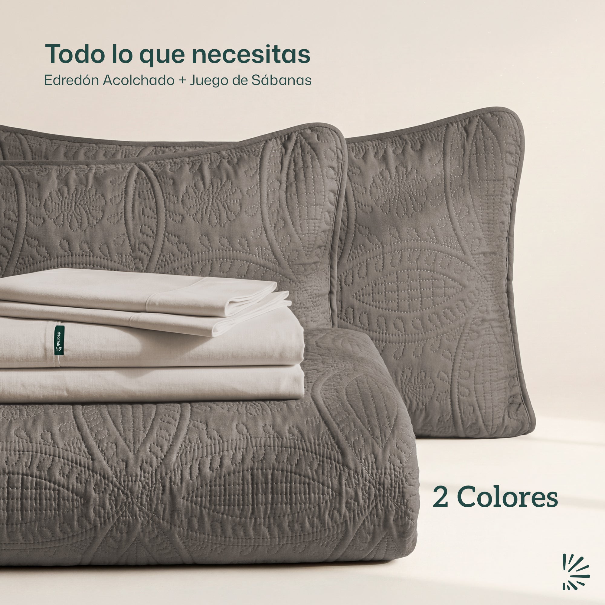 Set de Colcha Ligera y Sábanas