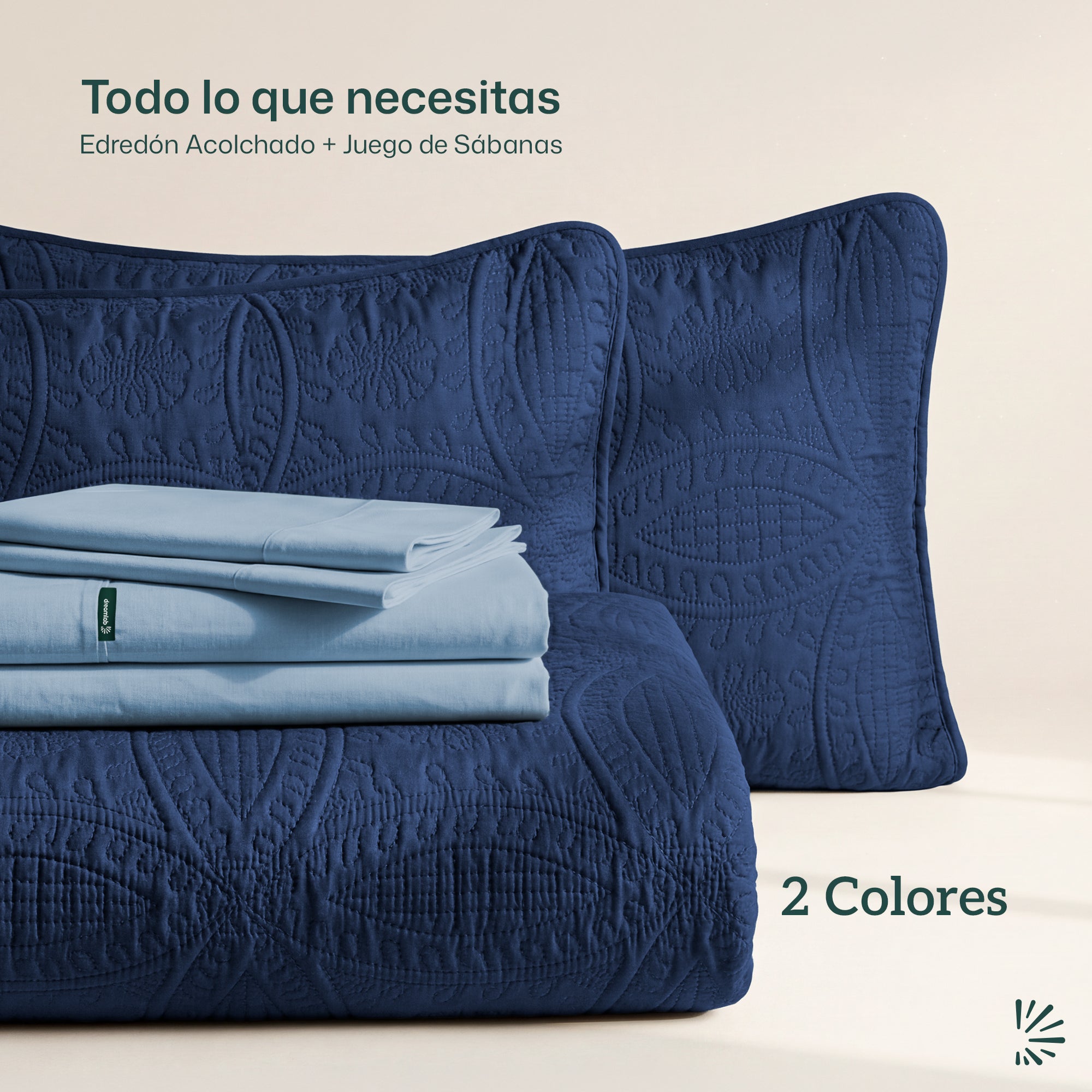 Set de Colcha Ligera y Sábanas