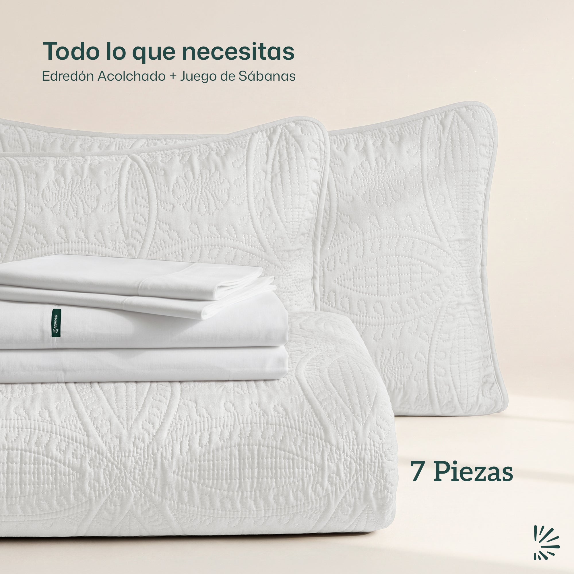 Set de Colcha Ligera y Sábanas