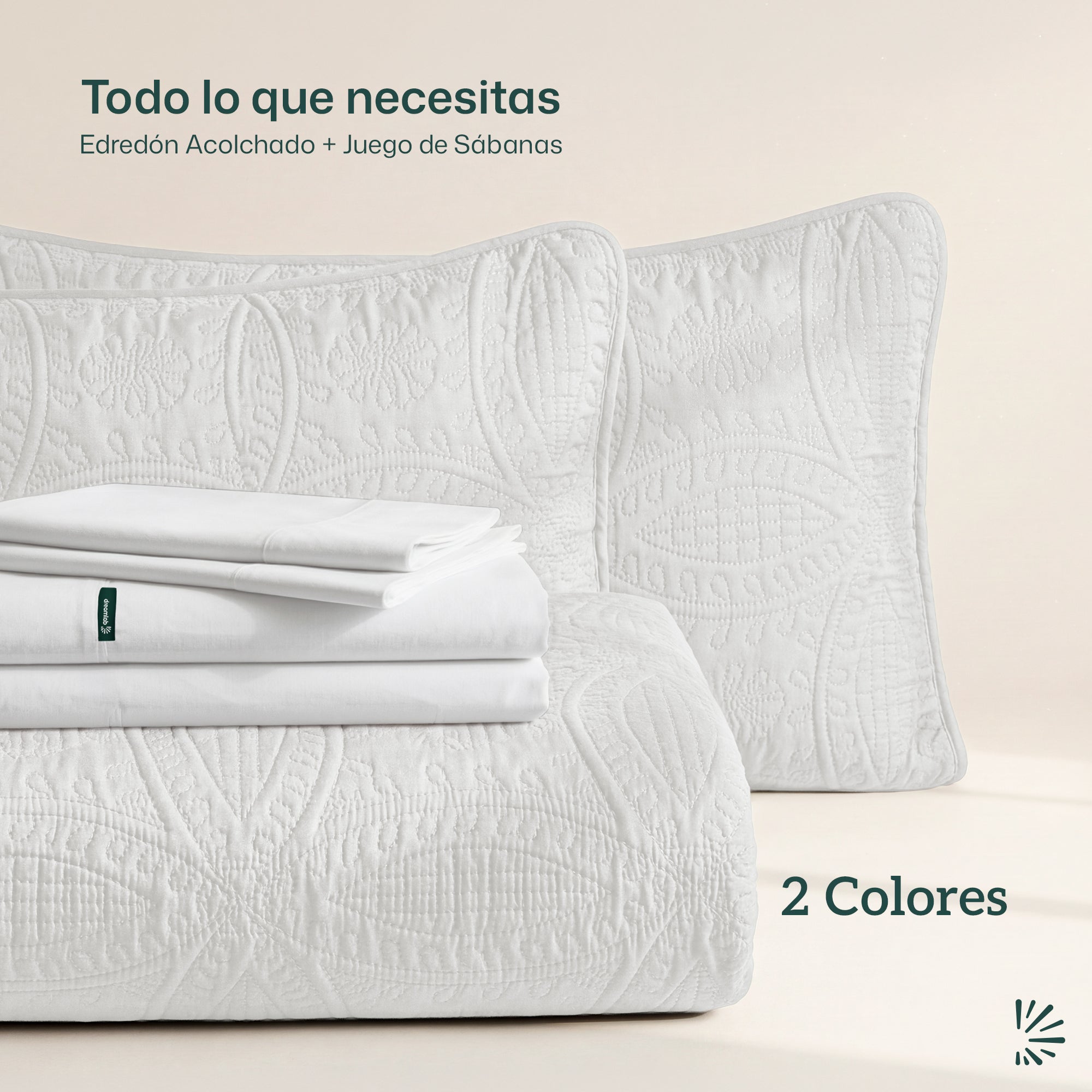 Set de Colcha Ligera y Sábanas