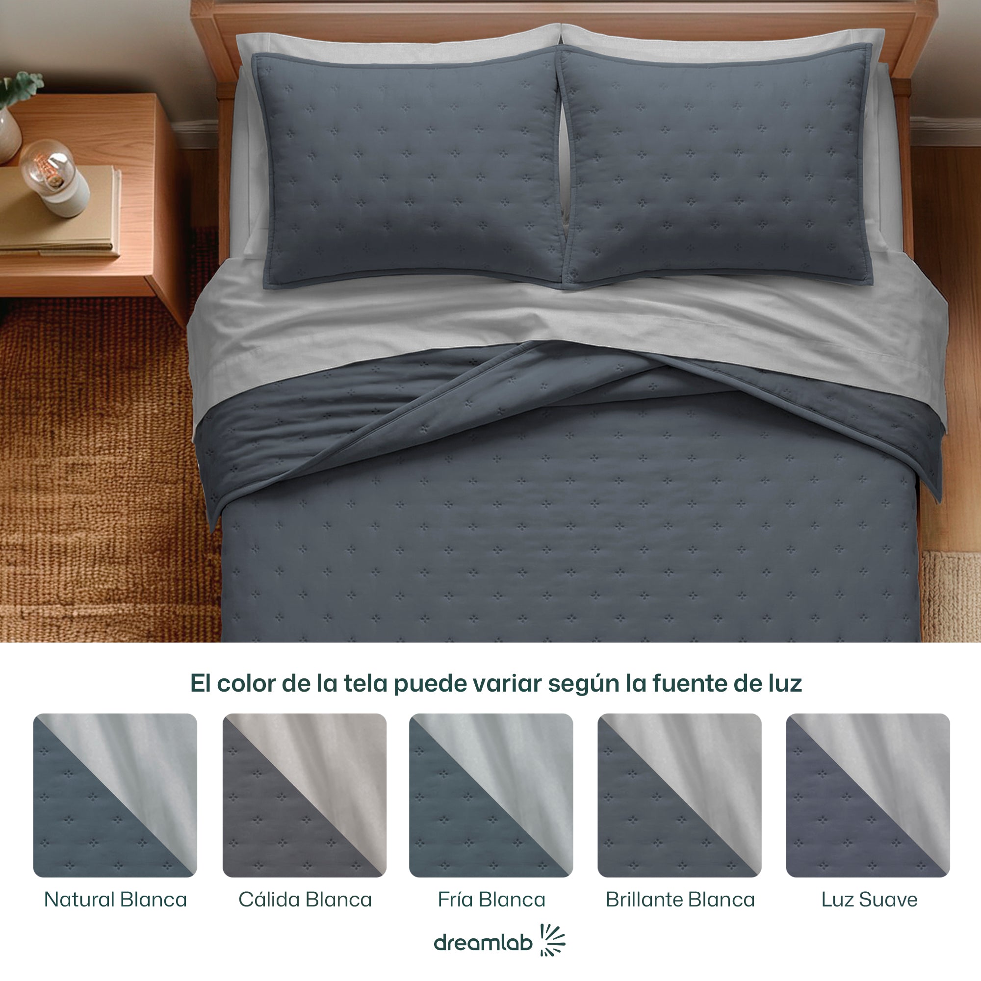 Set de Colcha Ligera y Sábanas