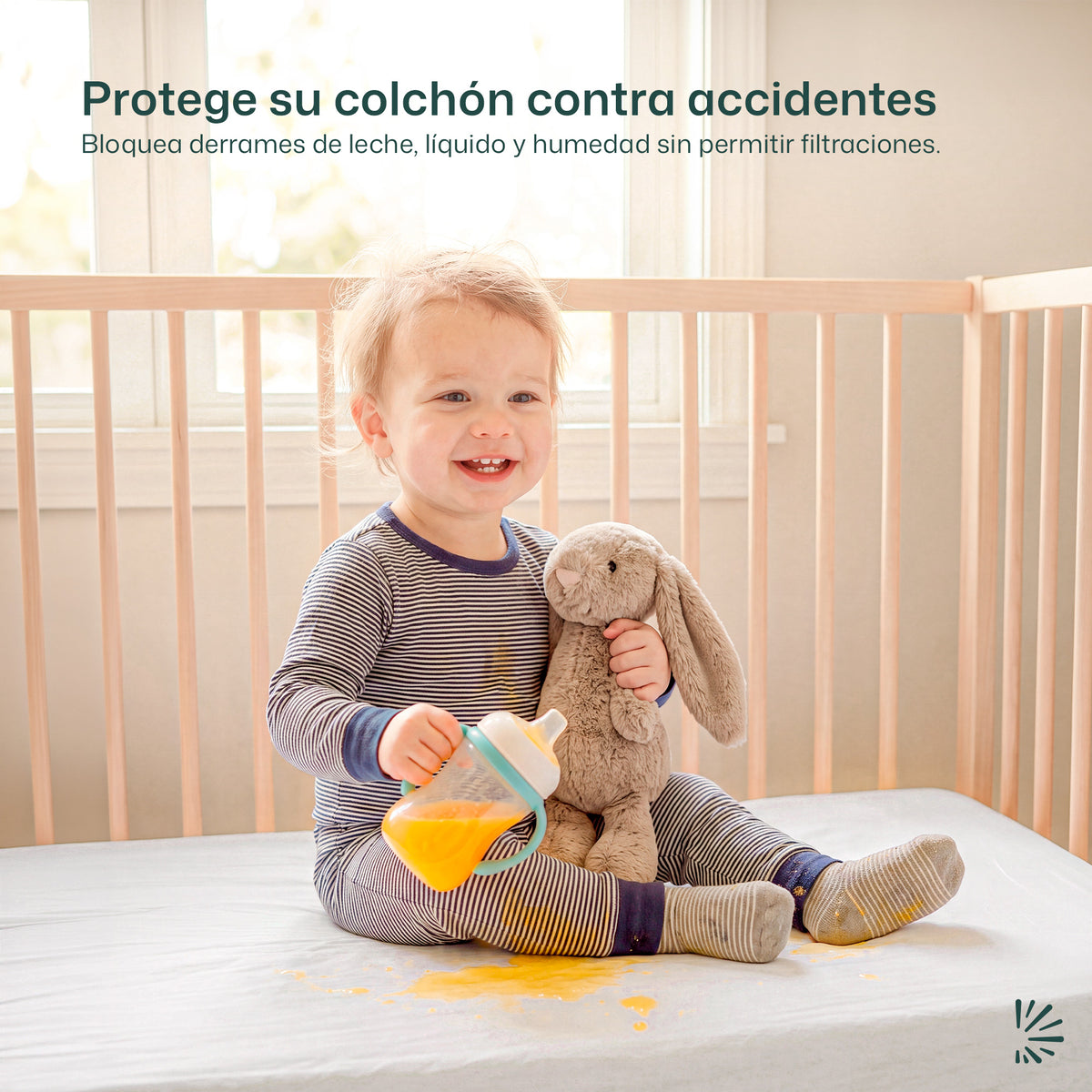 Protector de Colchón para Cuna, Impermeble