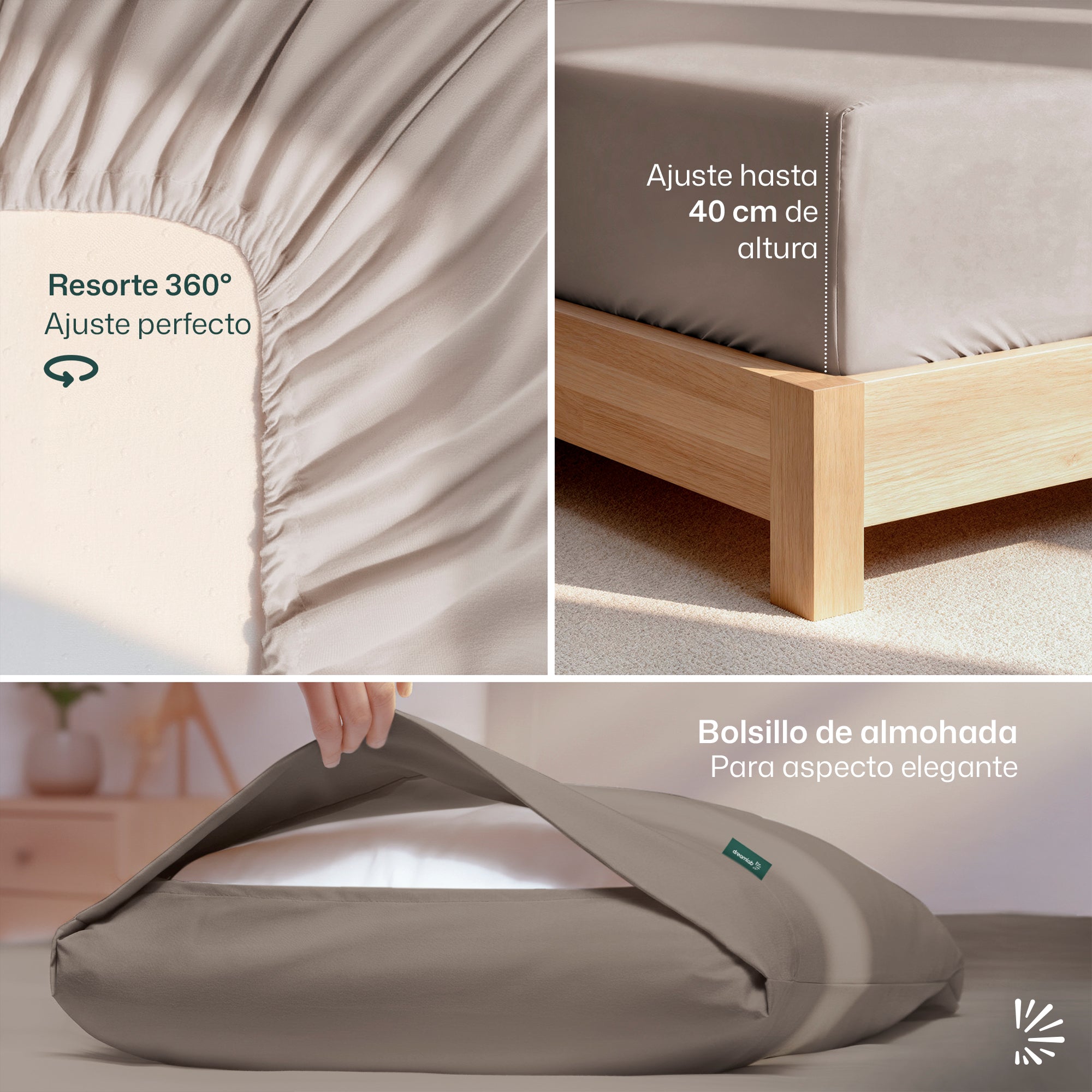 Set de Sabanas DreamSoft® Liso