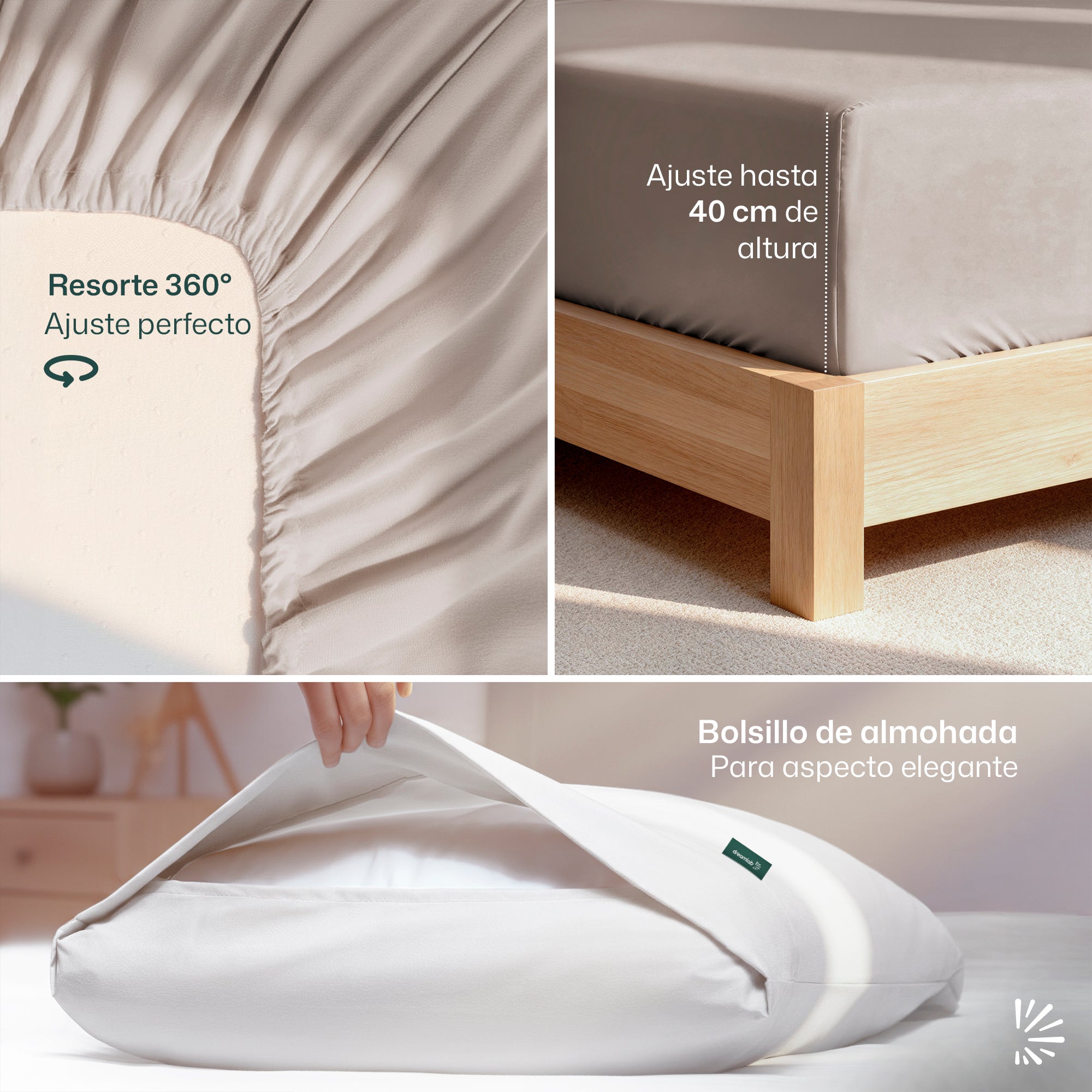 Set de Sabanas DreamSoft® Liso