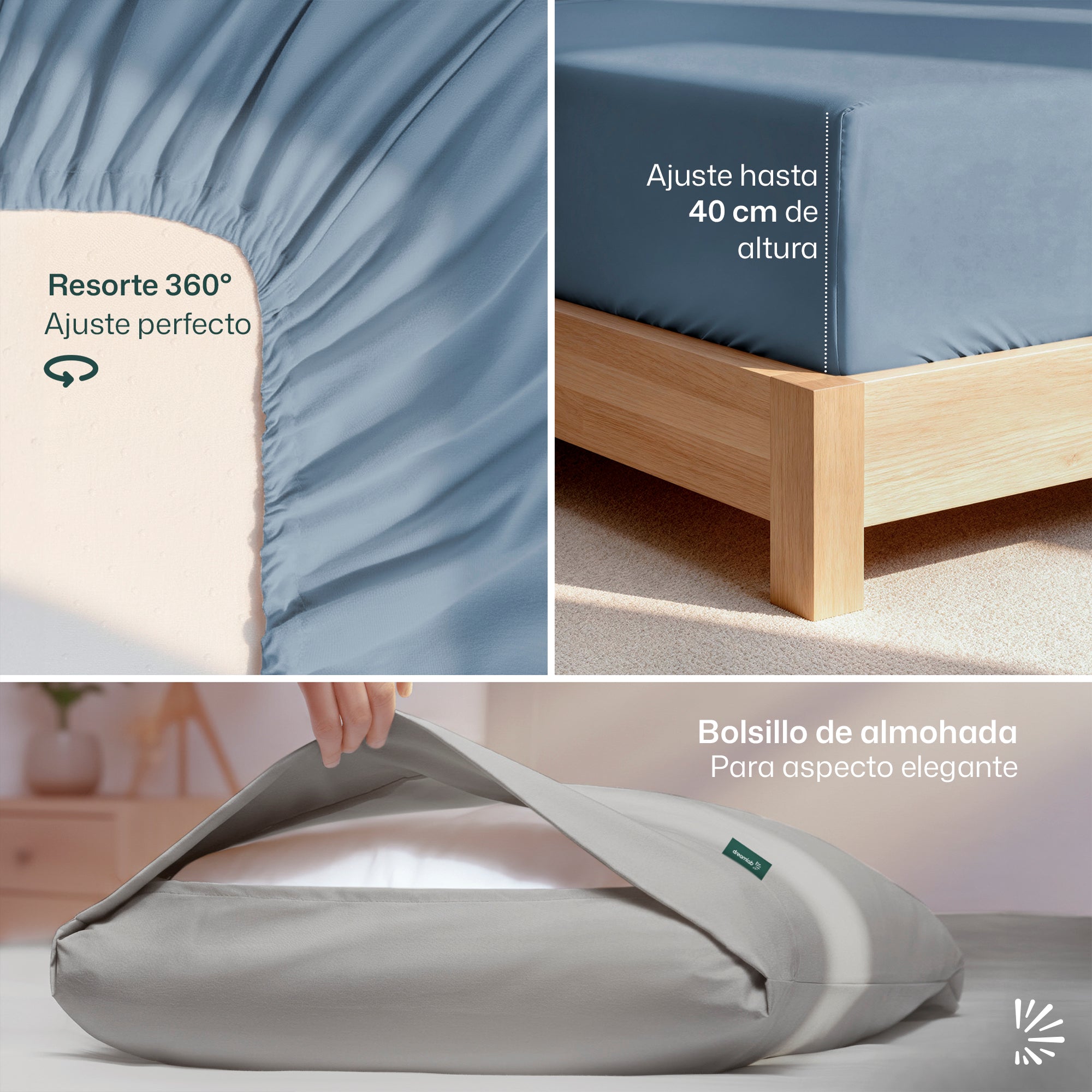 Set de Sabanas DreamSoft® Liso