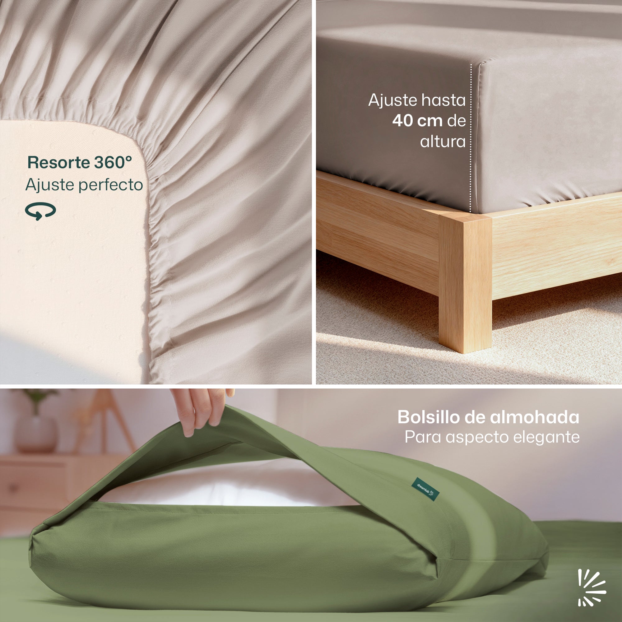 Set de Sabanas DreamSoft® Liso