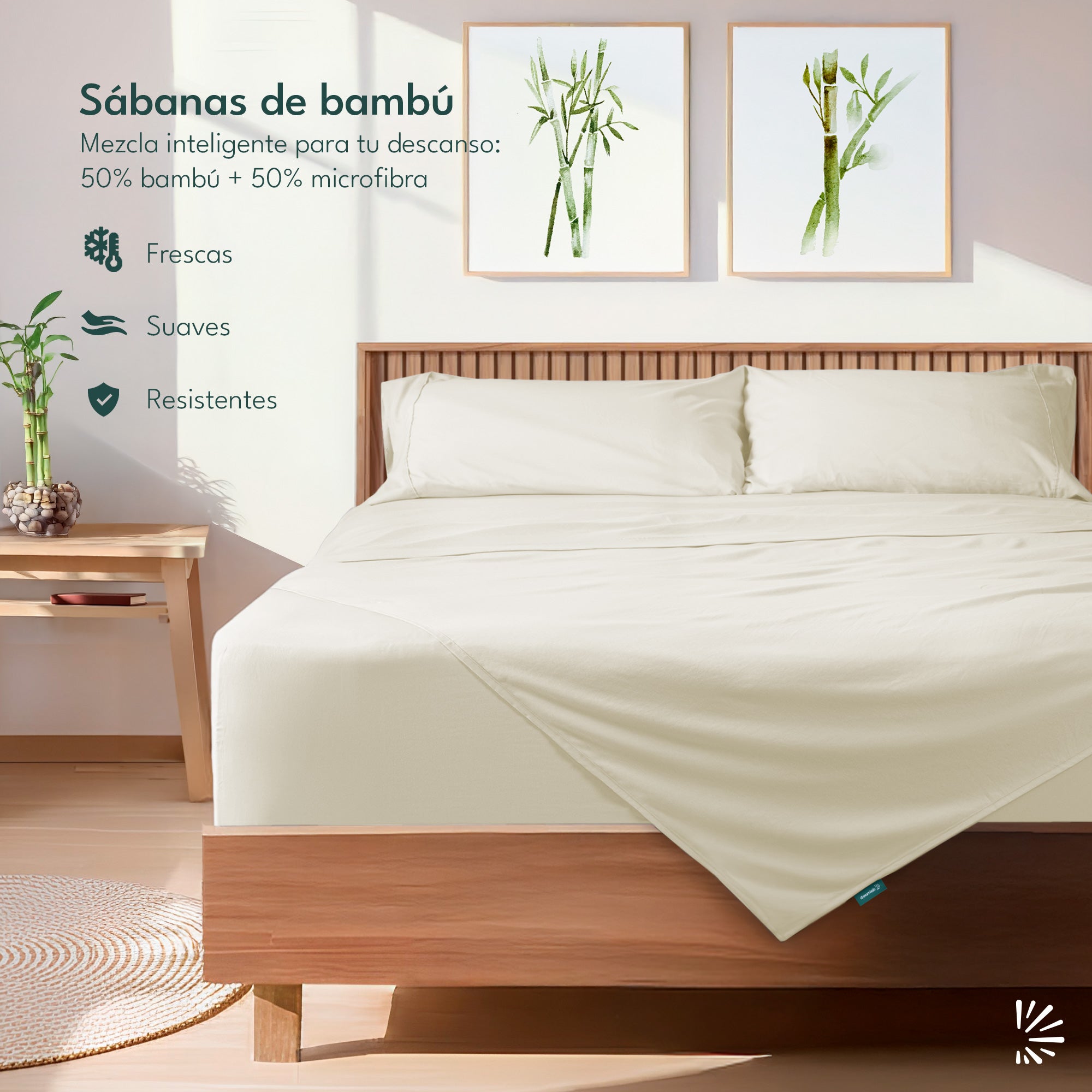Juego de Sábanas Bambú con Microfibra