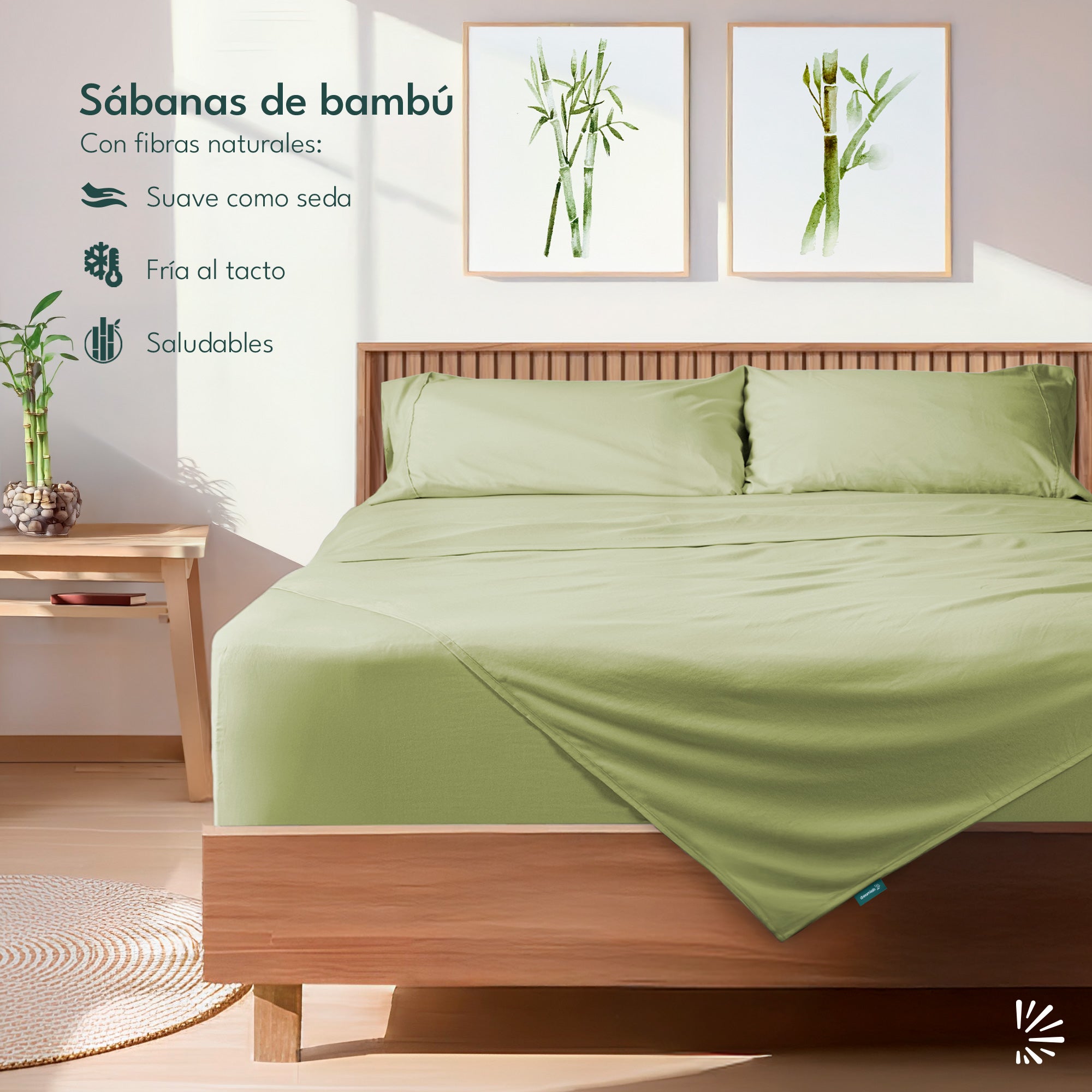 Juego de Sábanas Bambú con Microfibra