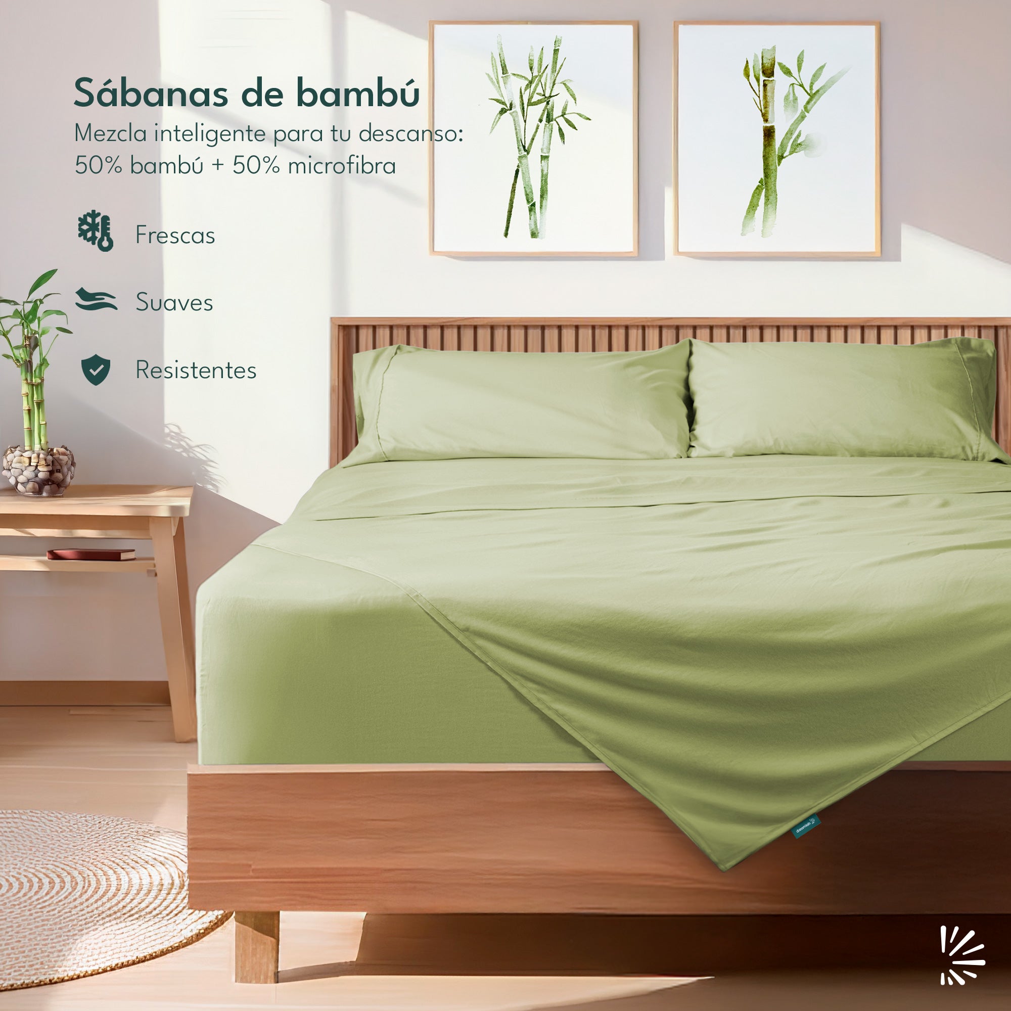 Juego de Sábanas Bambú con Microfibra