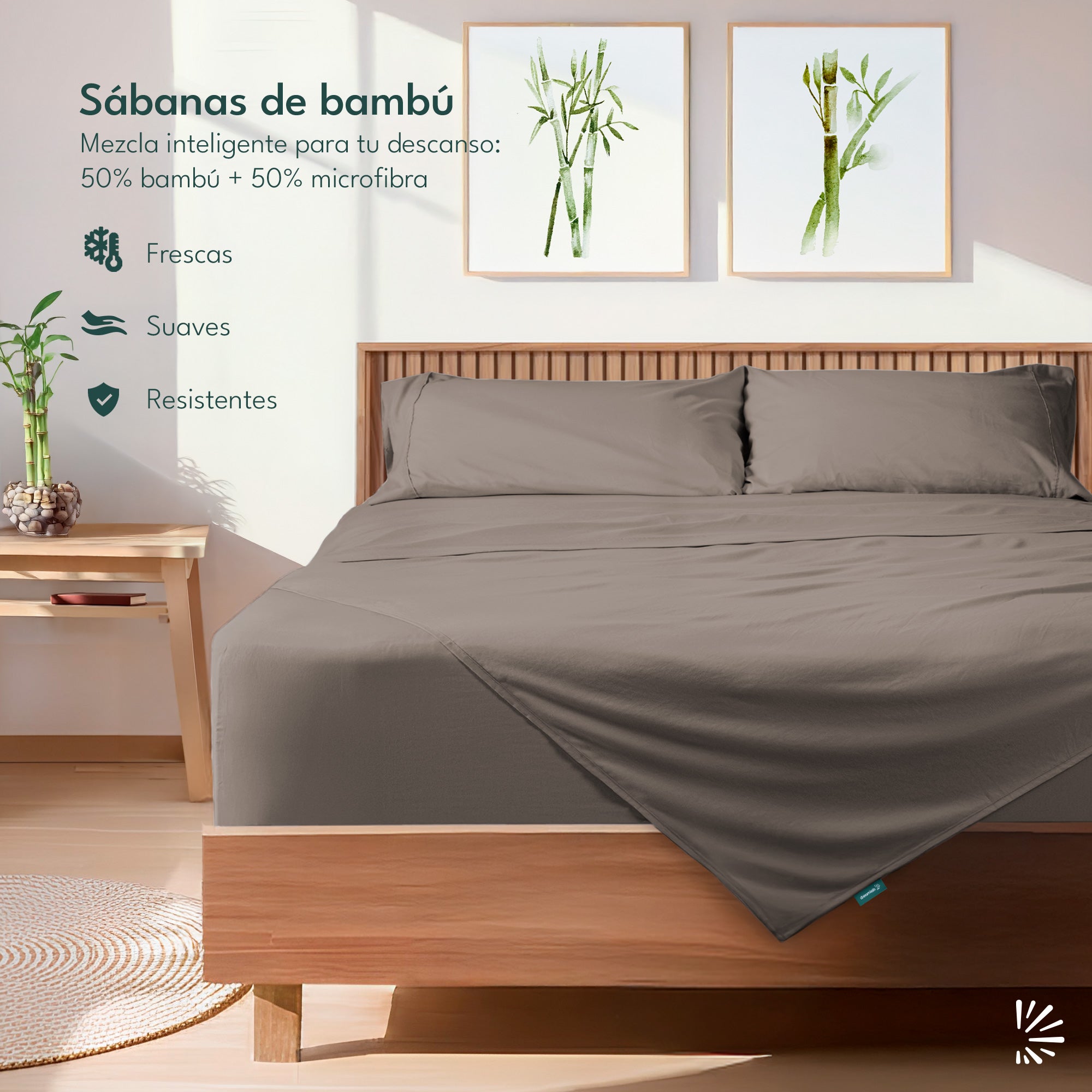 Juego de Sábanas Bambú con Microfibra