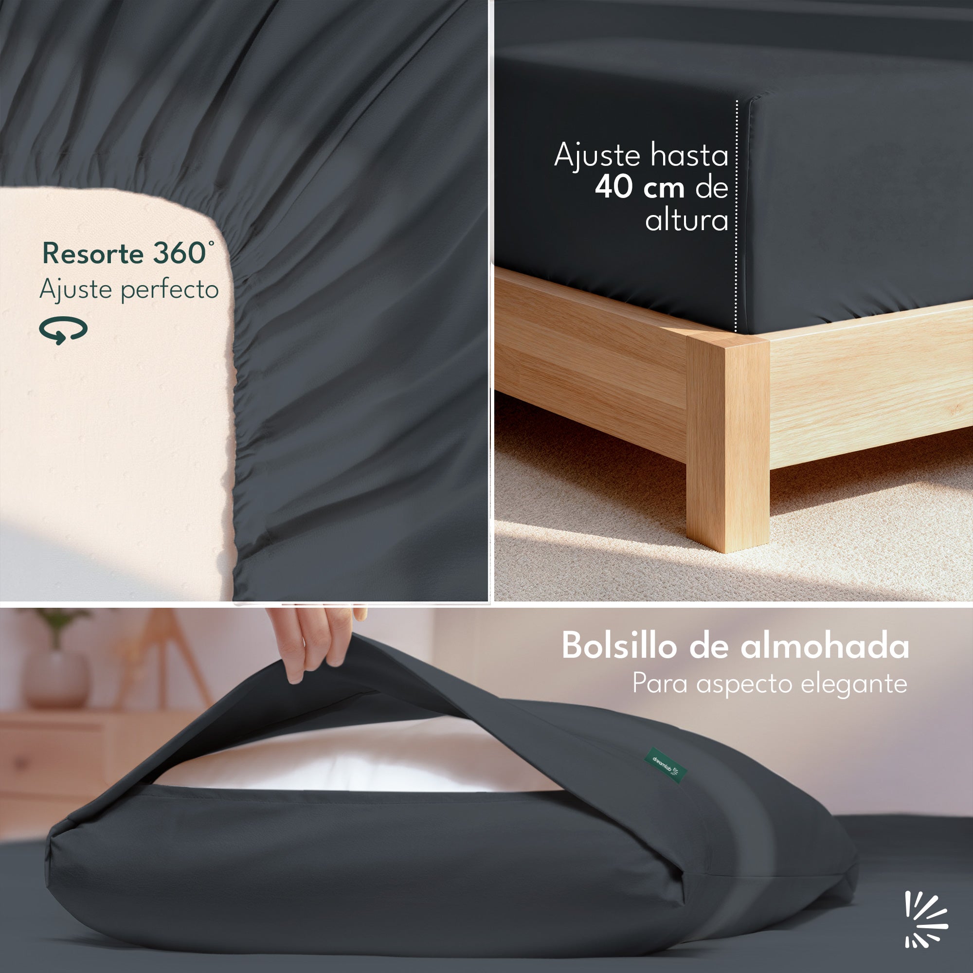 Juego de Sábanas Bambú con Microfibra