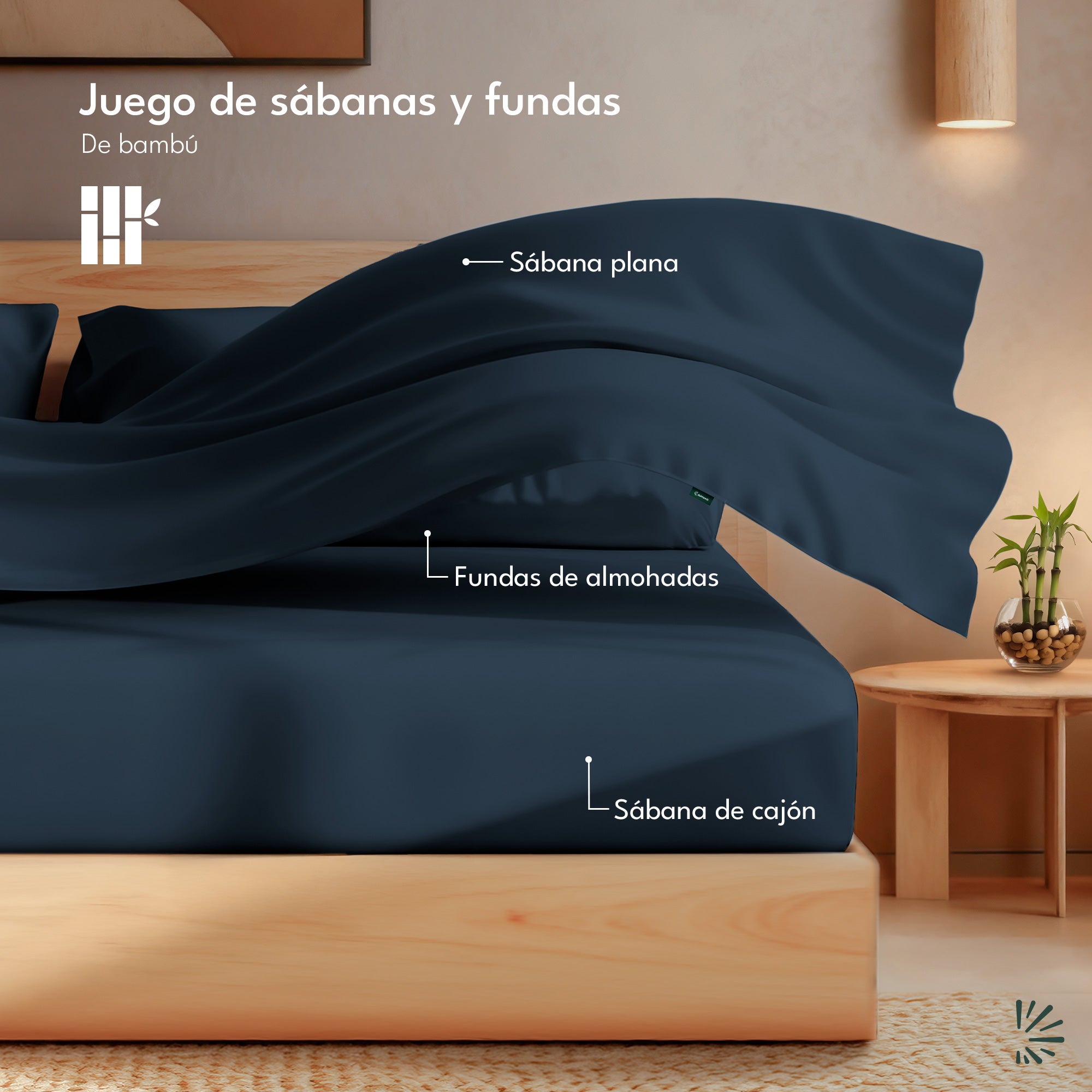 Juego de Sábanas Bambú con Microfibra